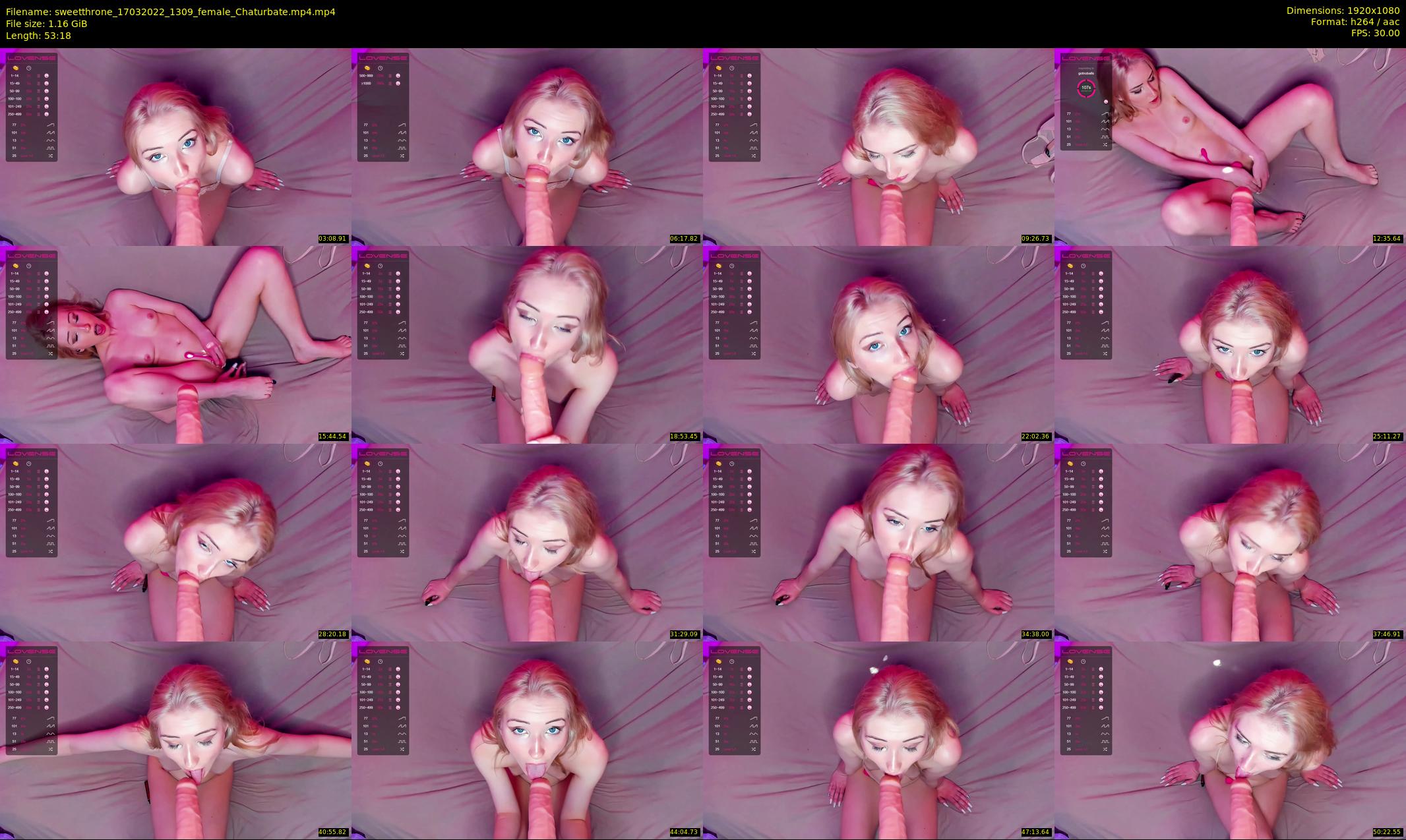 sweetthrone — 54 minute Chaturbate couple cam show recording, 1080p, Mar 17, 2022