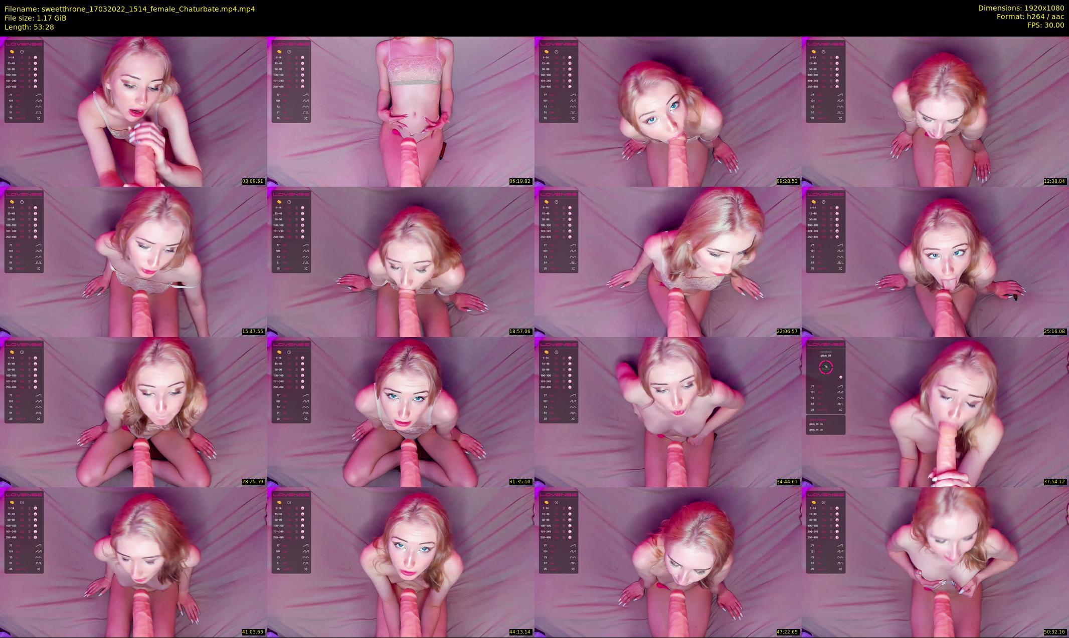 sweetthrone — 54 minute Chaturbate couple cam show recording, 1080p, Mar 17, 2022