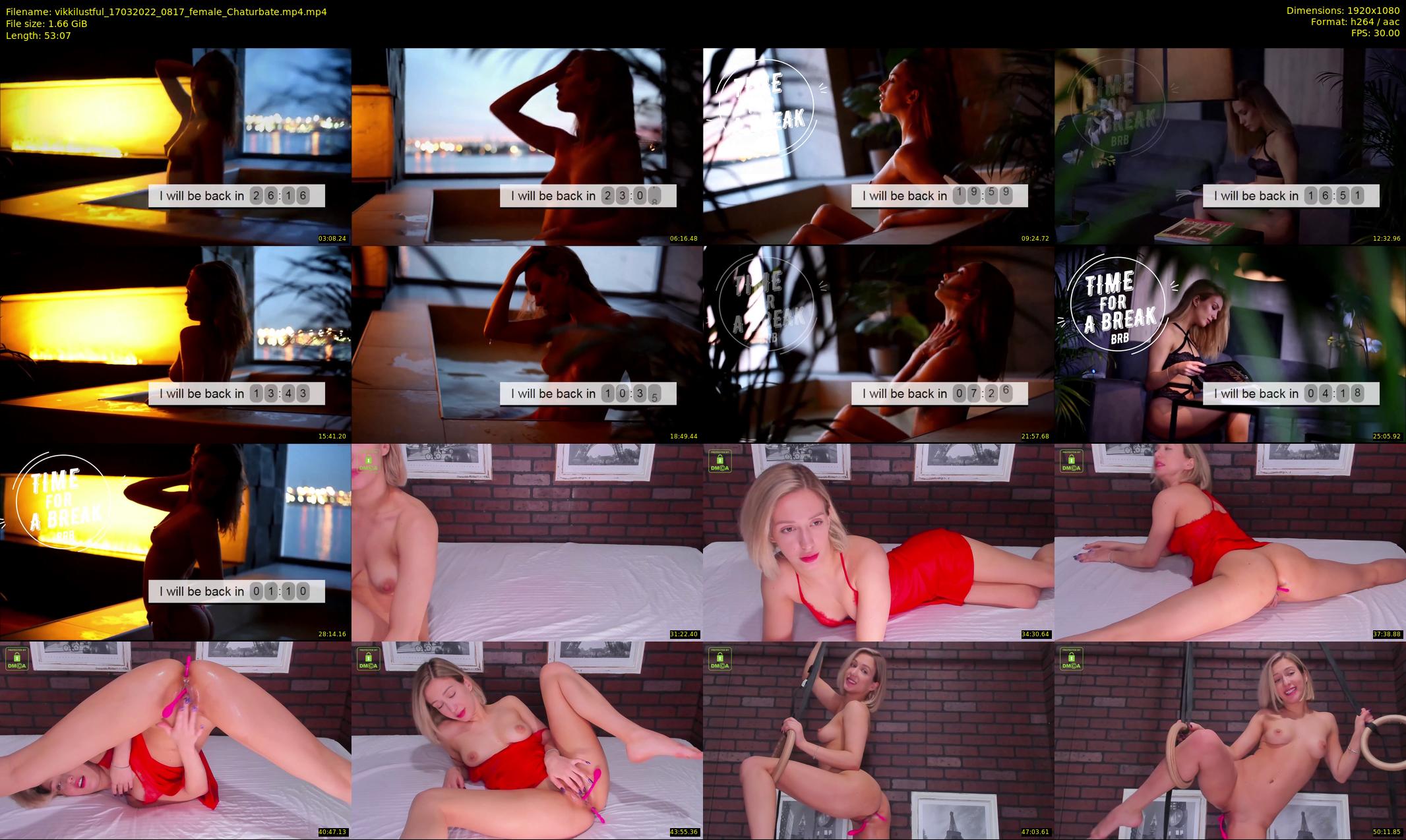 vikkilustful — 54 minute Chaturbate female cam show recording, 1080p, Mar 17, 2022