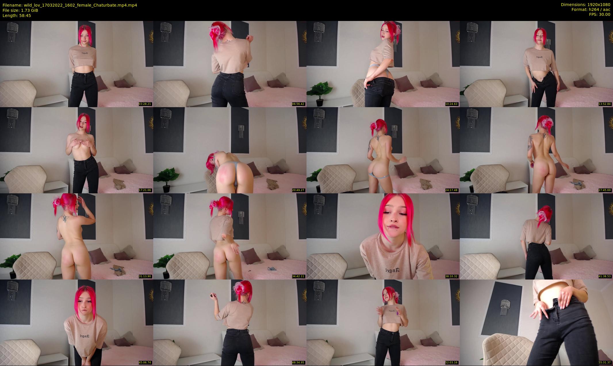 wild_lov — 59 minute Chaturbate female cam show recording, 1080p, Mar 17, 2022