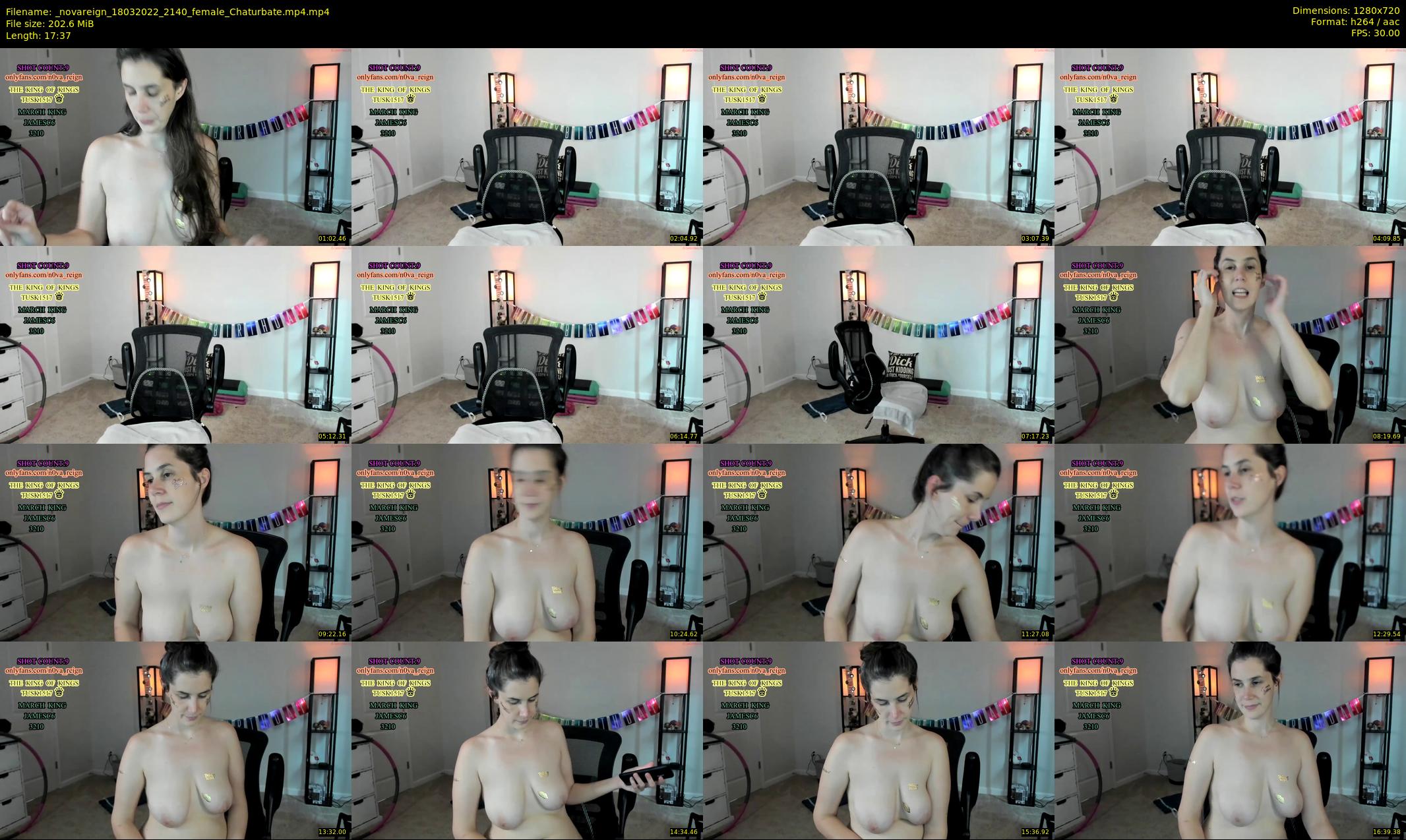 _novareign — 18 minute Chaturbate female cam show recording, 720p, Mar 18, 2022