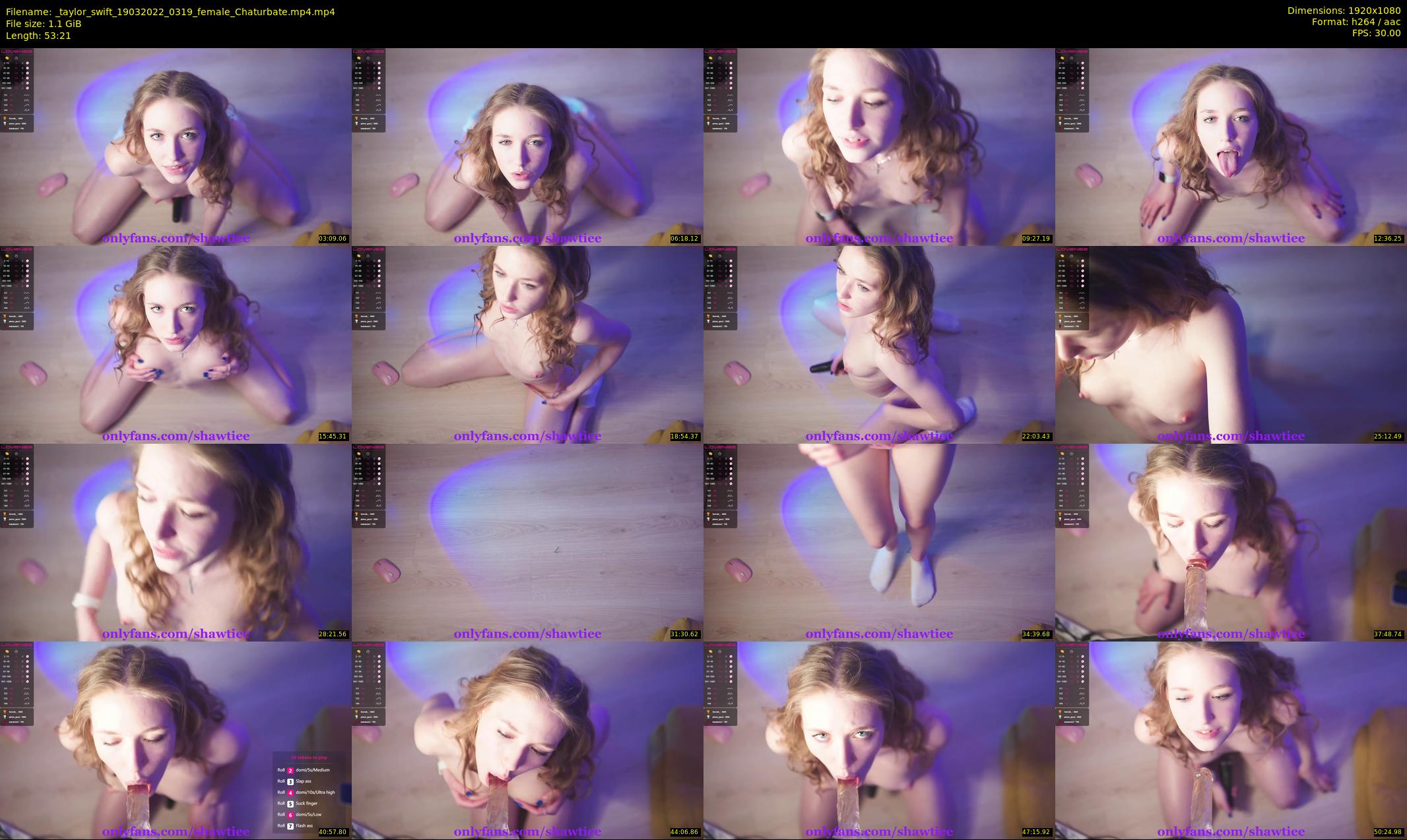 _taylor_swift — 54 minute Chaturbate female cam show recording, 1080p, Mar 19, 2022