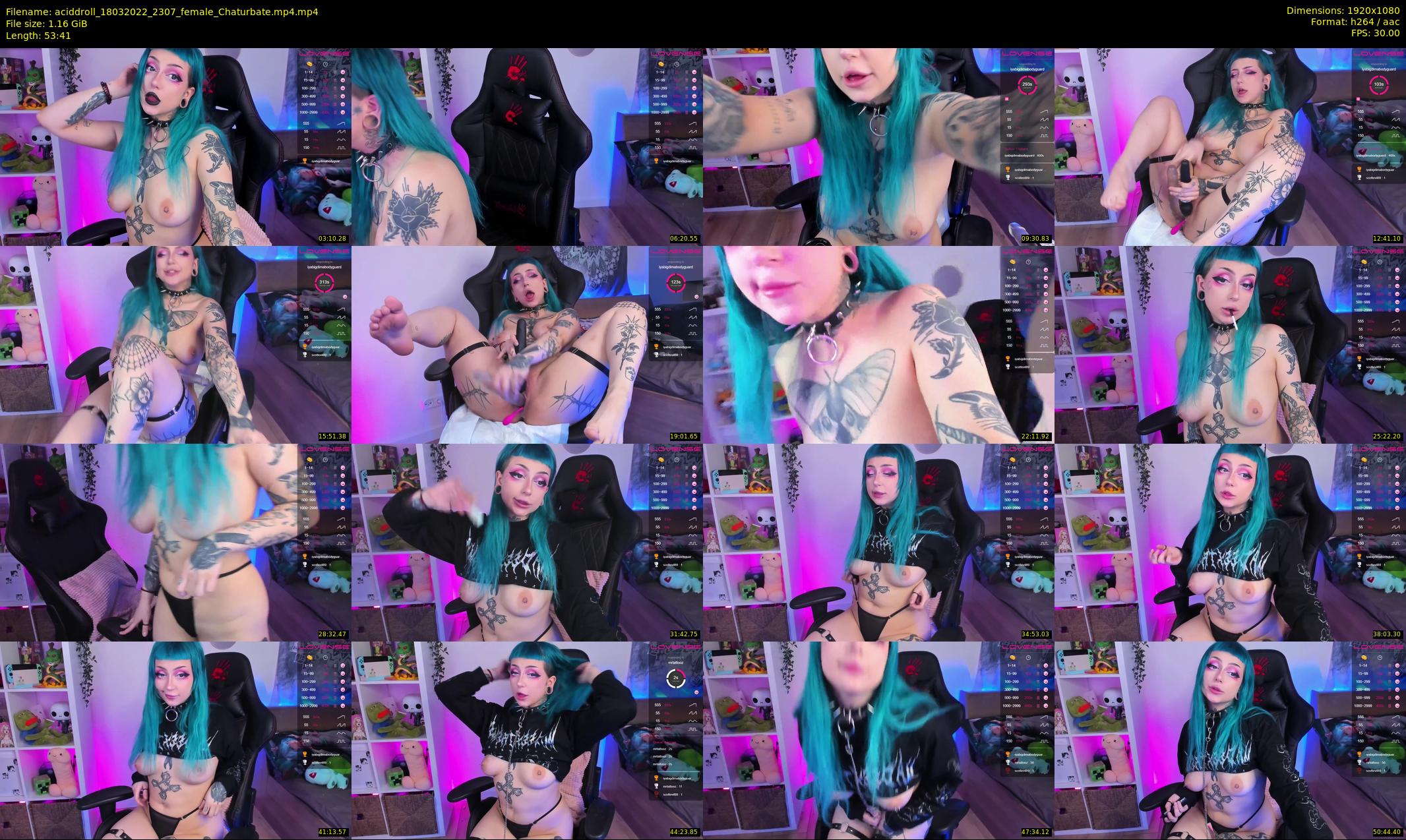 aciddroll — 54 minute Chaturbate female cam show recording, 1080p, Mar 18, 2022