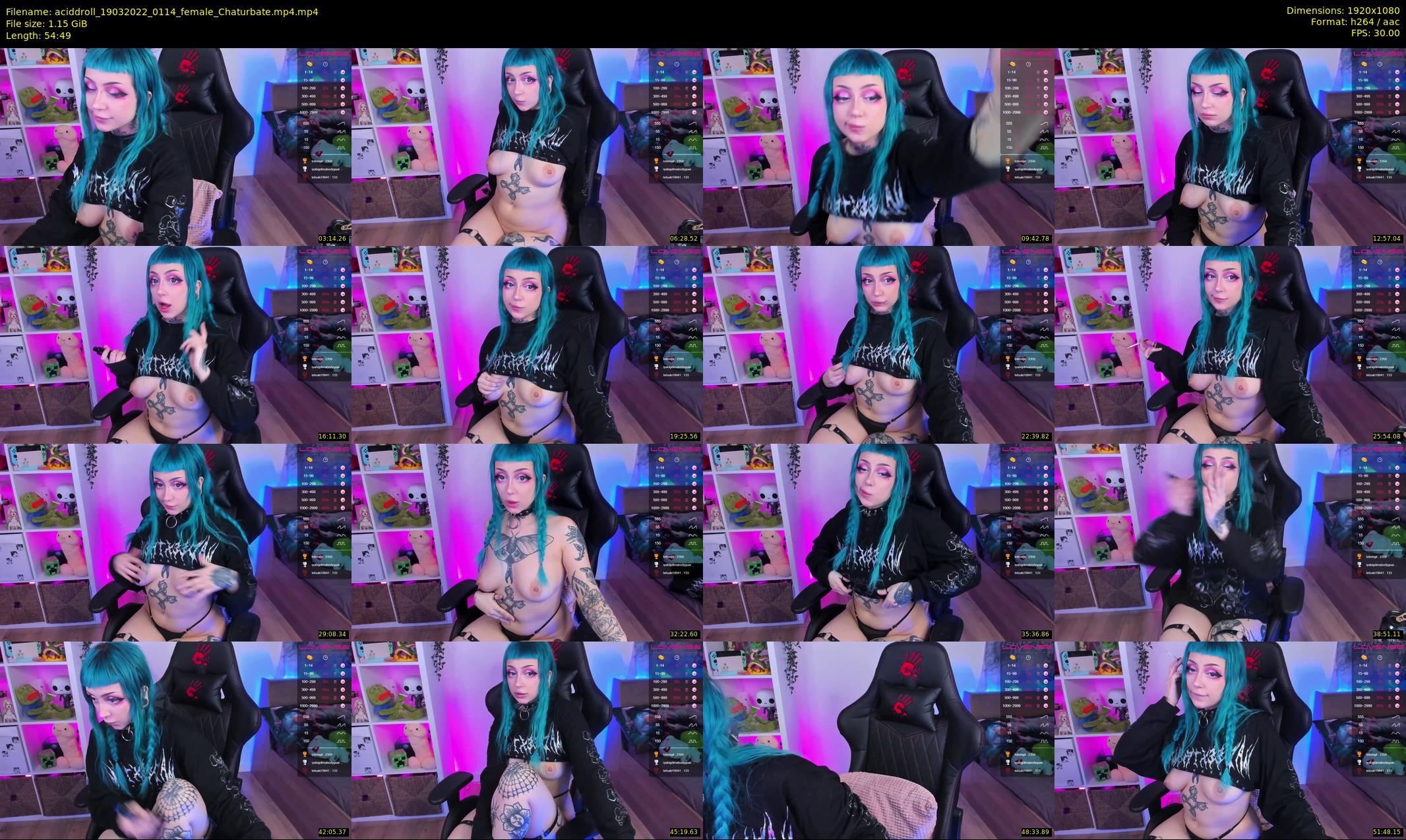 aciddroll — 55 minute Chaturbate female cam show recording, 1080p, Mar 19, 2022