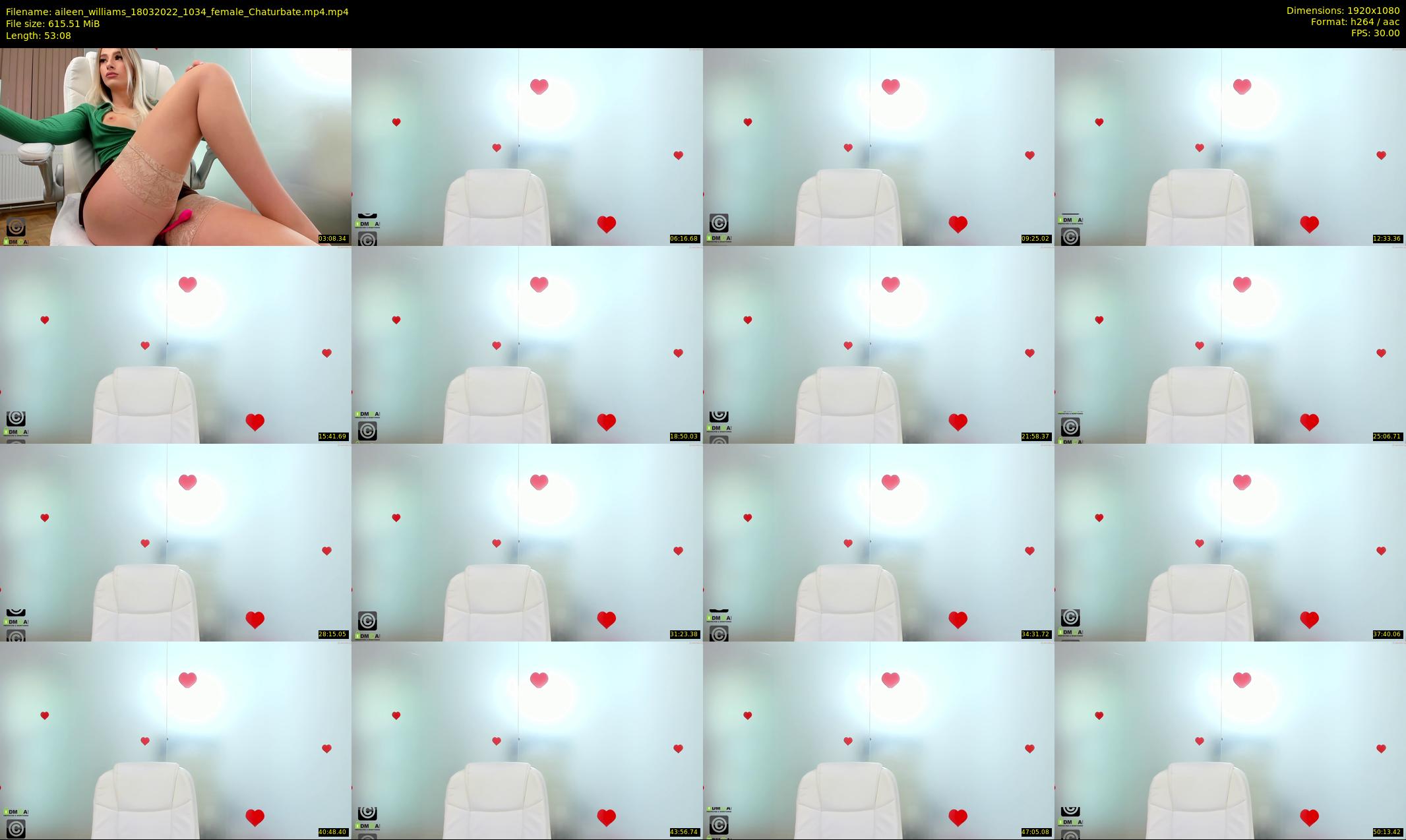 aileen_williams — 54 minute Chaturbate female cam show recording, 1080p, Mar 18, 2022