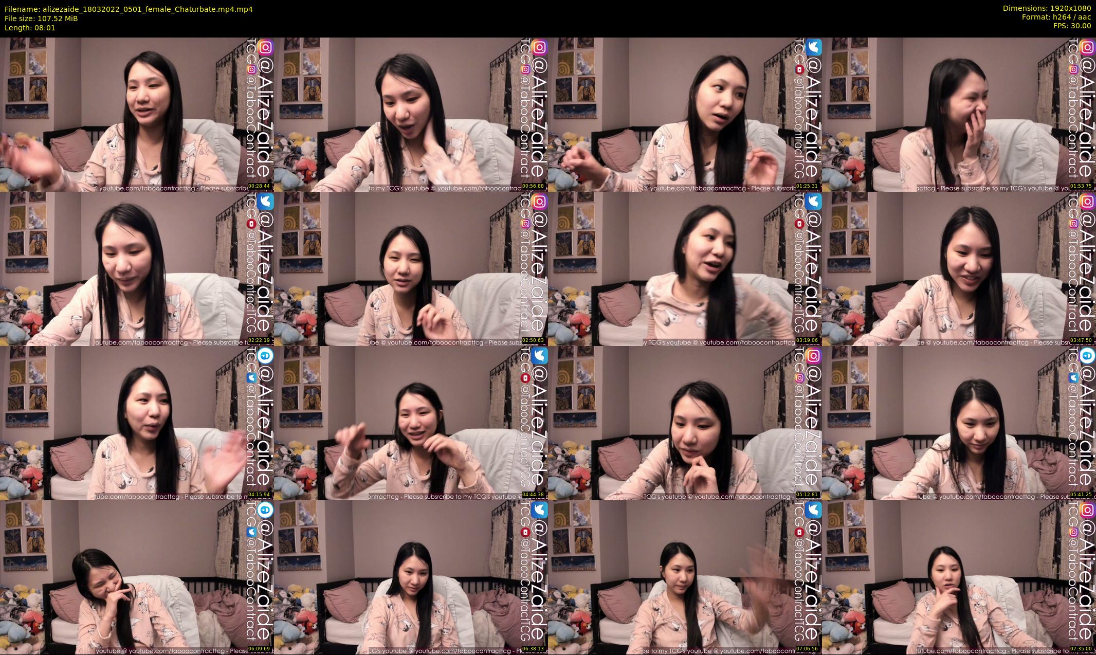 alizezaide — 9 minute Chaturbate female cam show recording, 1080p, Mar 18, 2022