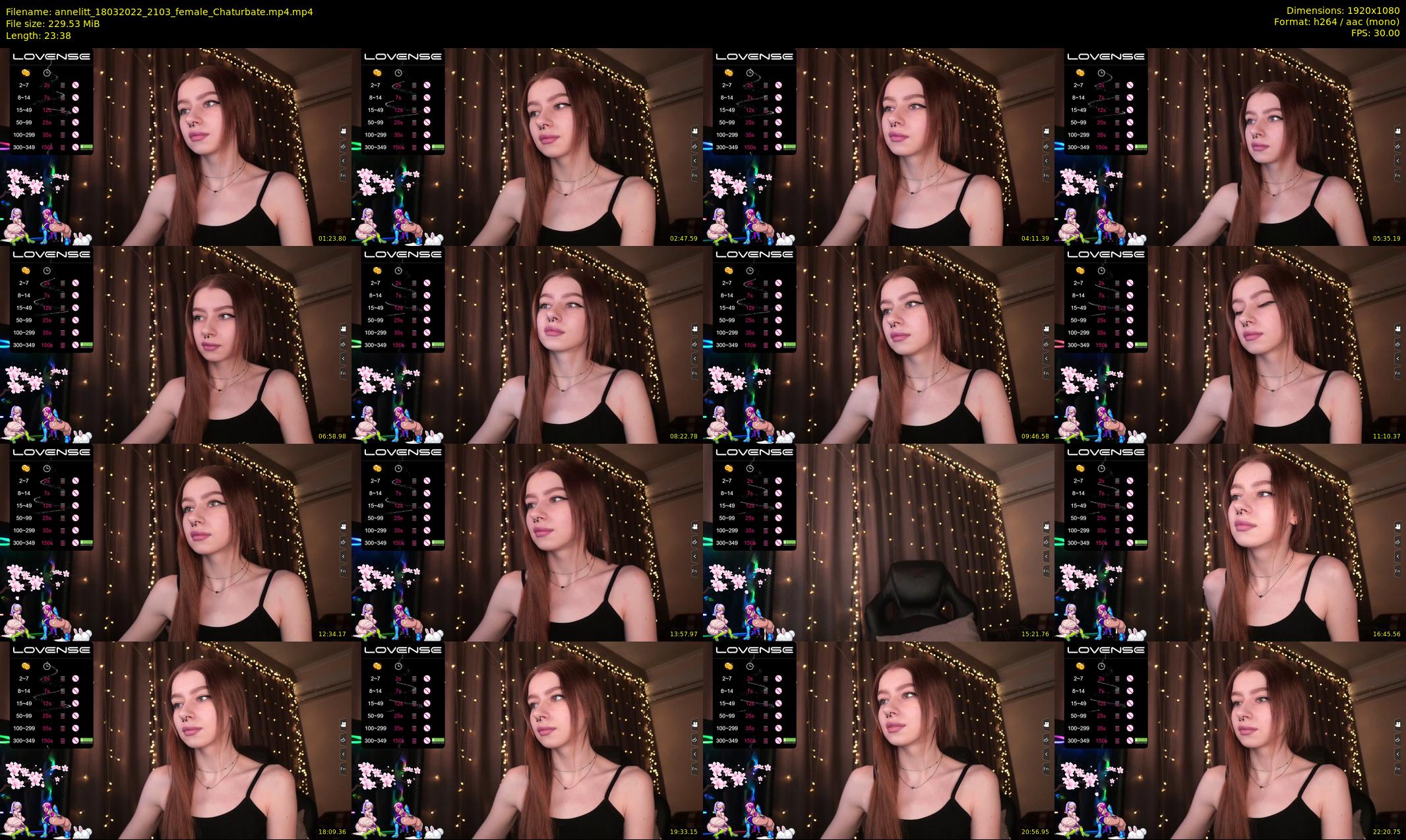 annelitt — 24 minute Chaturbate female cam show recording, 1080p, Mar 18, 2022