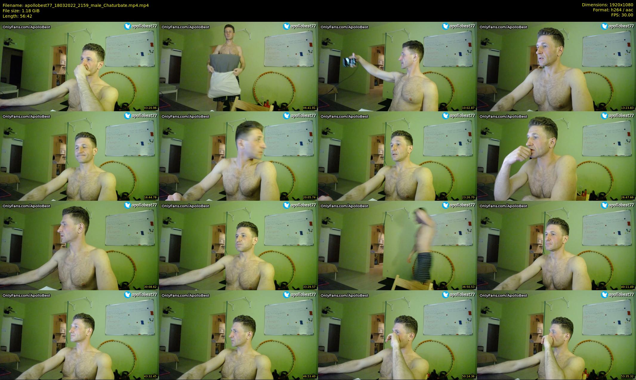 apollobest77 — 57 minute Chaturbate male cam show recording, 1080p, Mar 18, 2022