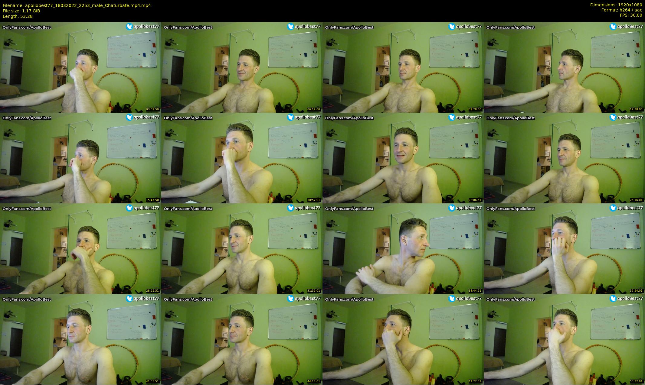 apollobest77 — 54 minute Chaturbate male cam show recording, 1080p, Mar 18, 2022