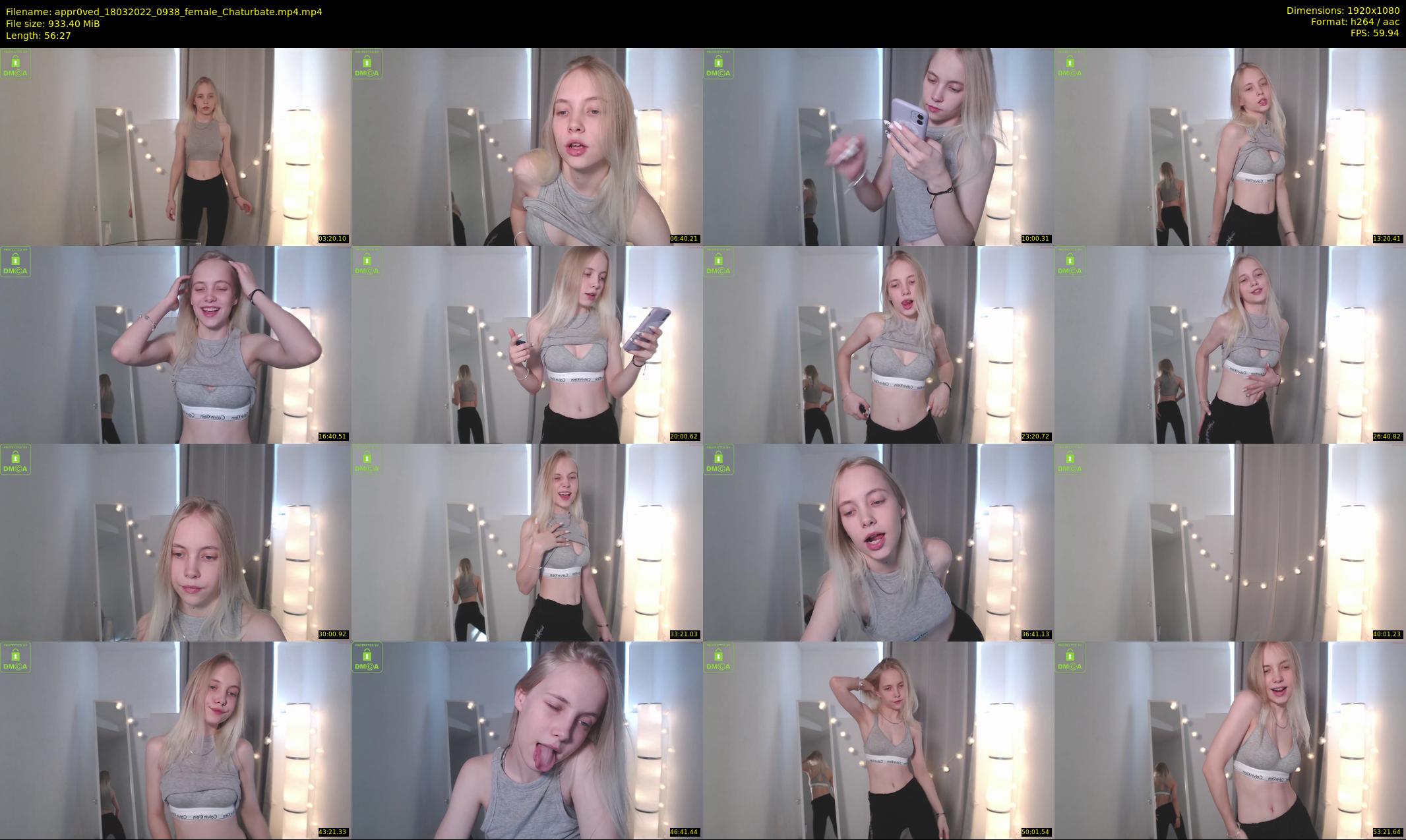 appr0ved — 57 minute Chaturbate female cam show recording, 1080p, Mar 18, 2022