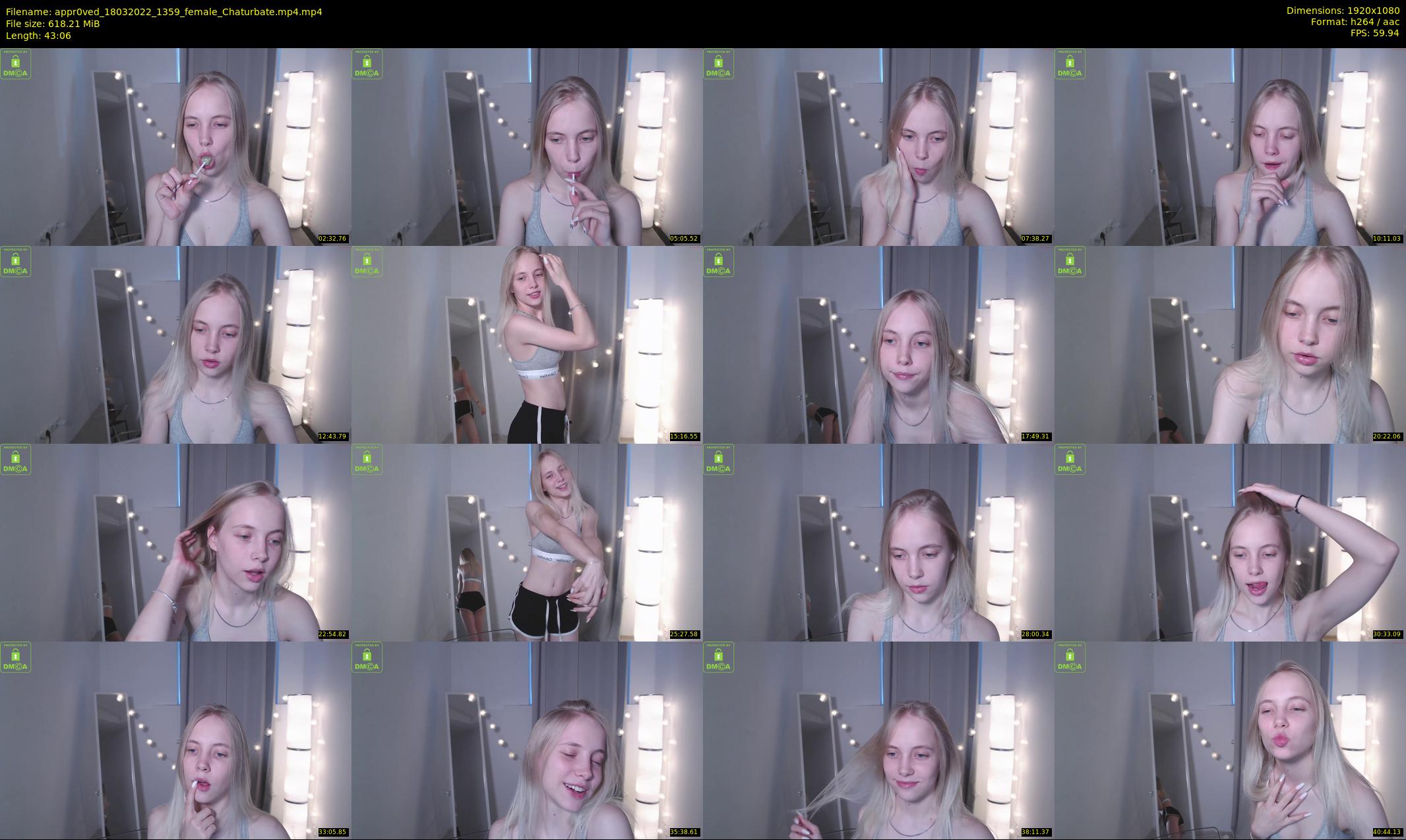 appr0ved — 44 minute Chaturbate female cam show recording, 1080p, Mar 18, 2022