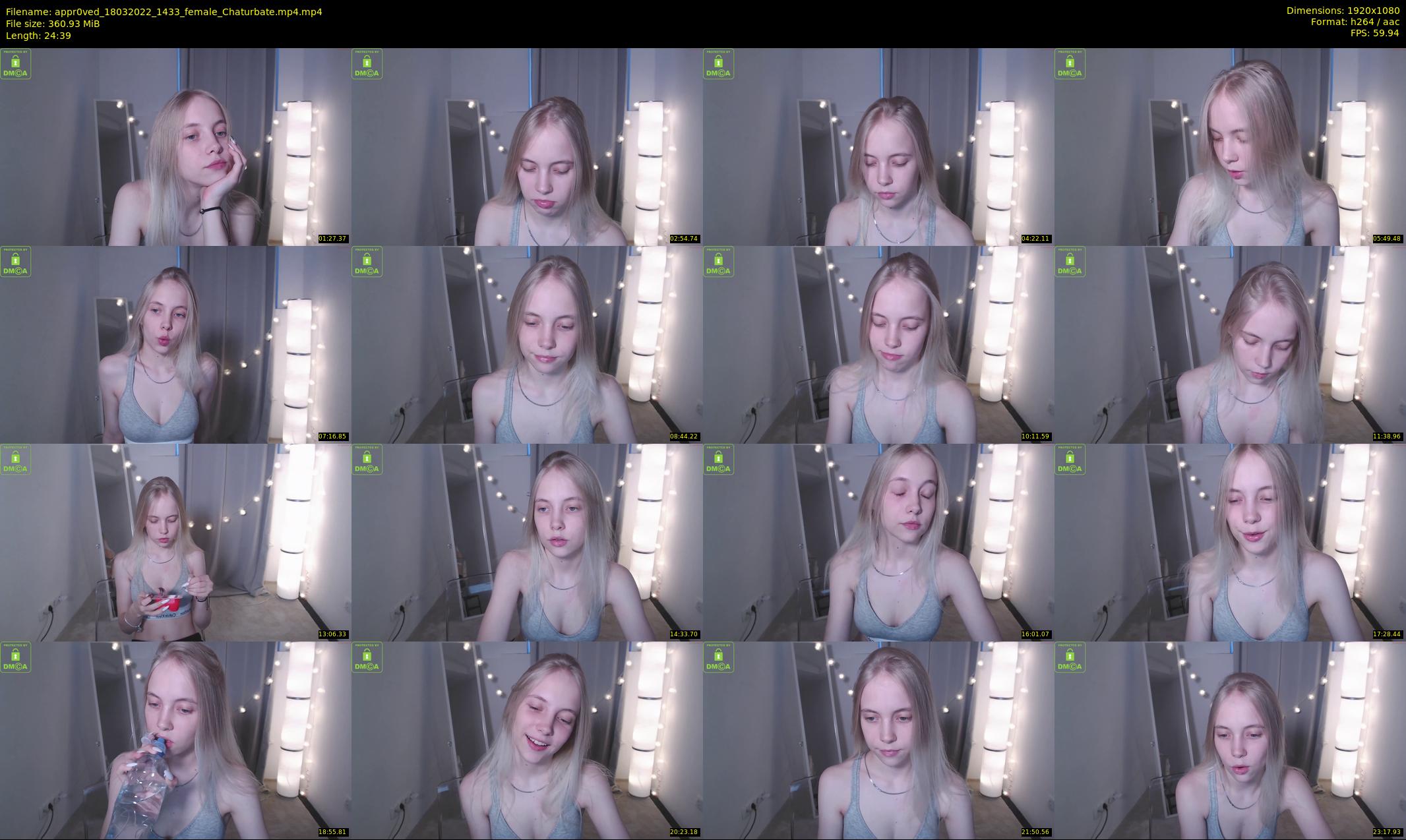appr0ved — 25 minute Chaturbate female cam show recording, 1080p, Mar 18, 2022