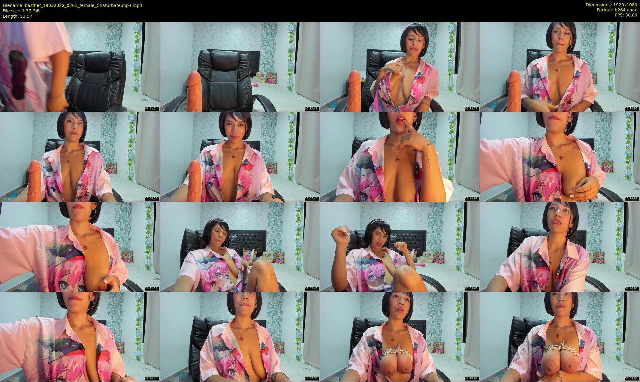 basthet — 54 minute Chaturbate female cam show recording, 1080p, Mar 19, 2022