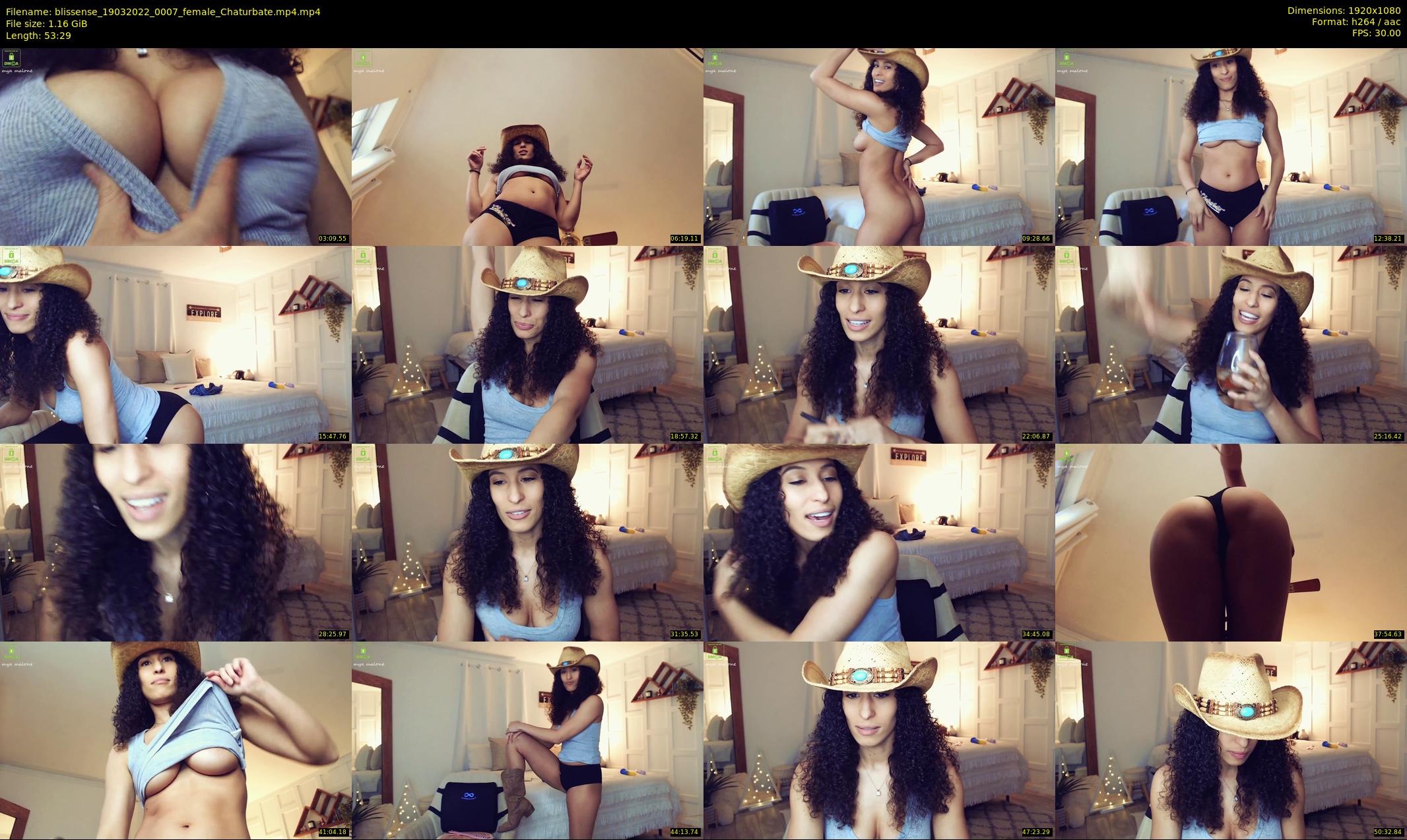 blissense — 54 minute Chaturbate female cam show recording, 1080p, Mar 19, 2022