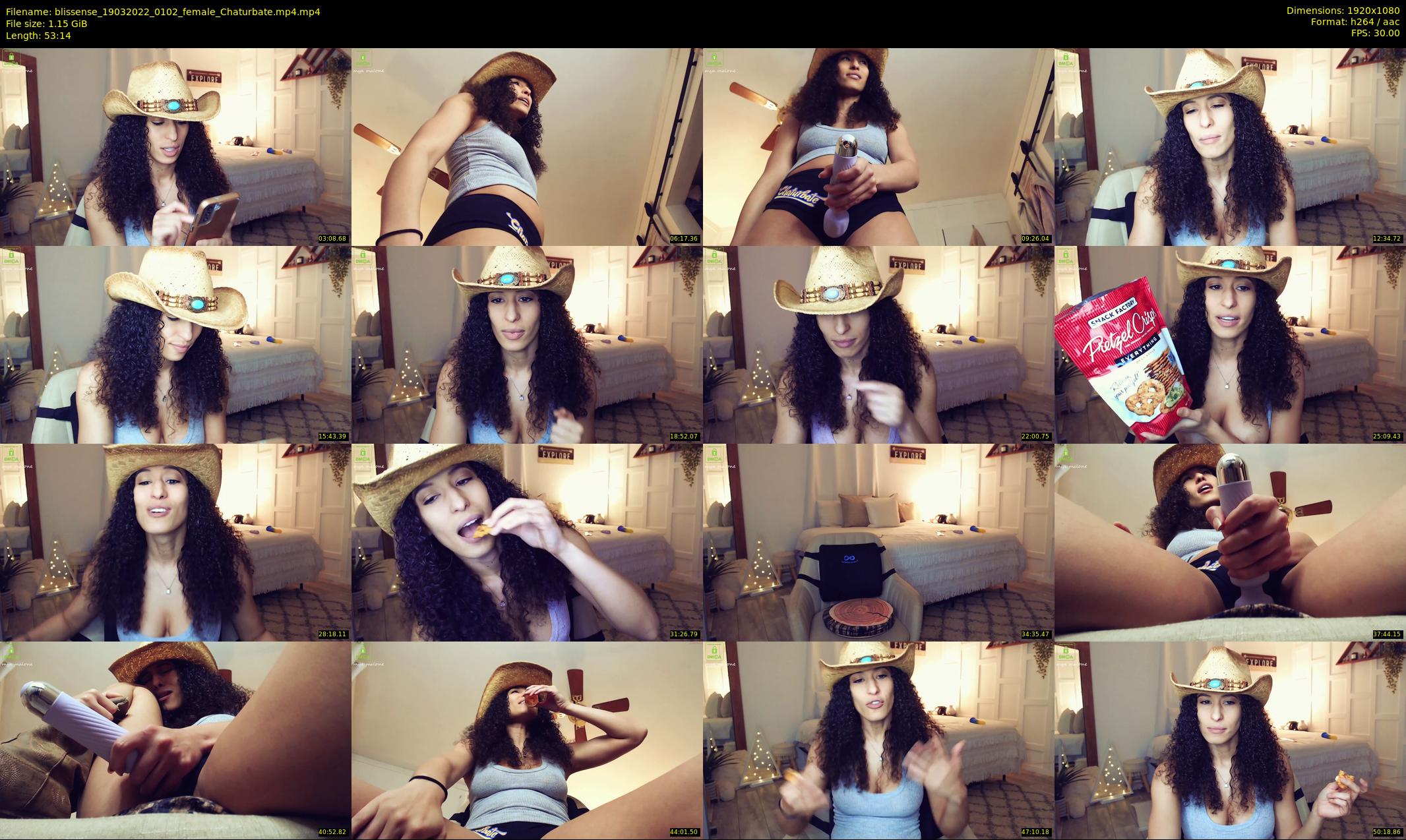 blissense — 54 minute Chaturbate female cam show recording, 1080p, Mar 19, 2022