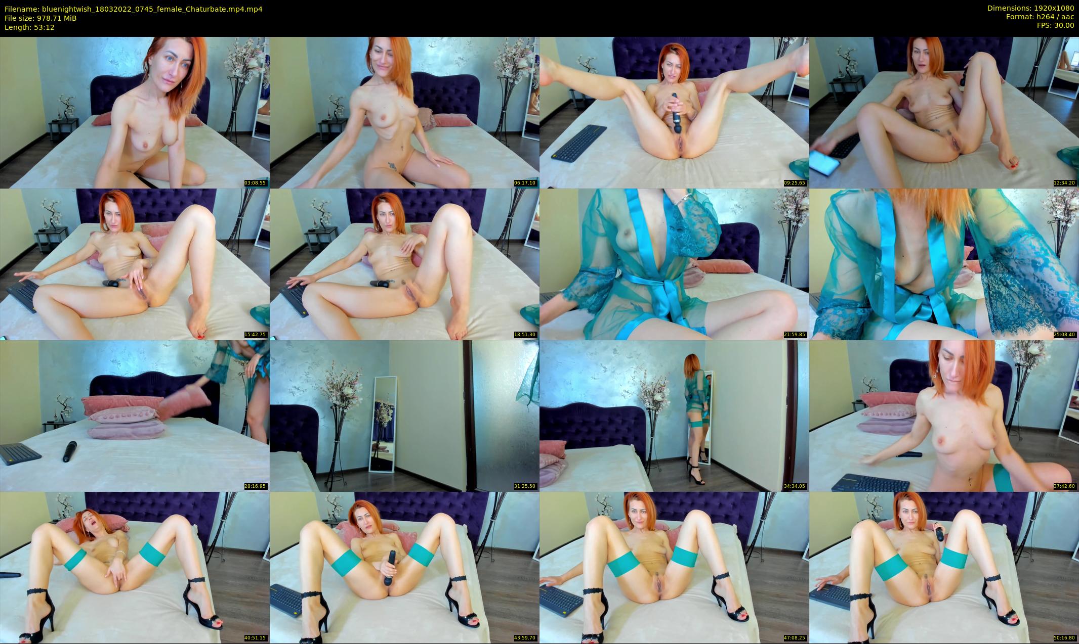 bluenightwish — 54 minute Chaturbate female cam show recording, 1080p, Mar 18, 2022