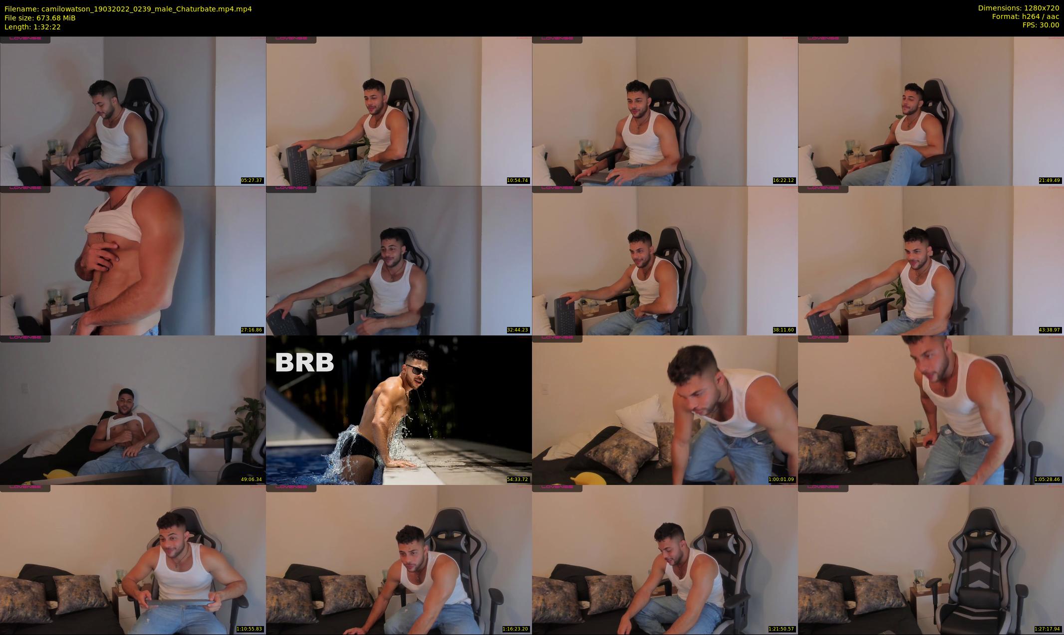camilowatson — 93 minute Chaturbate male cam show recording, 720p, Mar 19, 2022