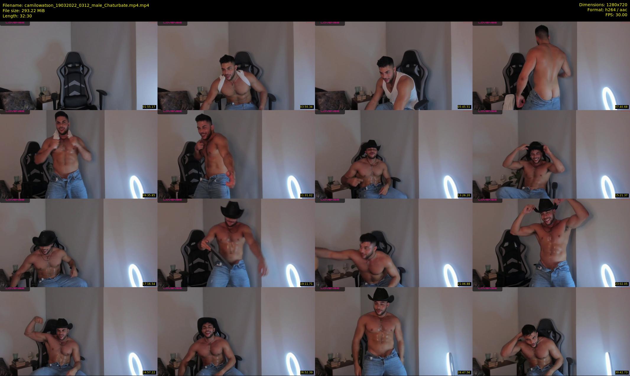 camilowatson — 33 minute Chaturbate male cam show recording, 720p, Mar 19, 2022