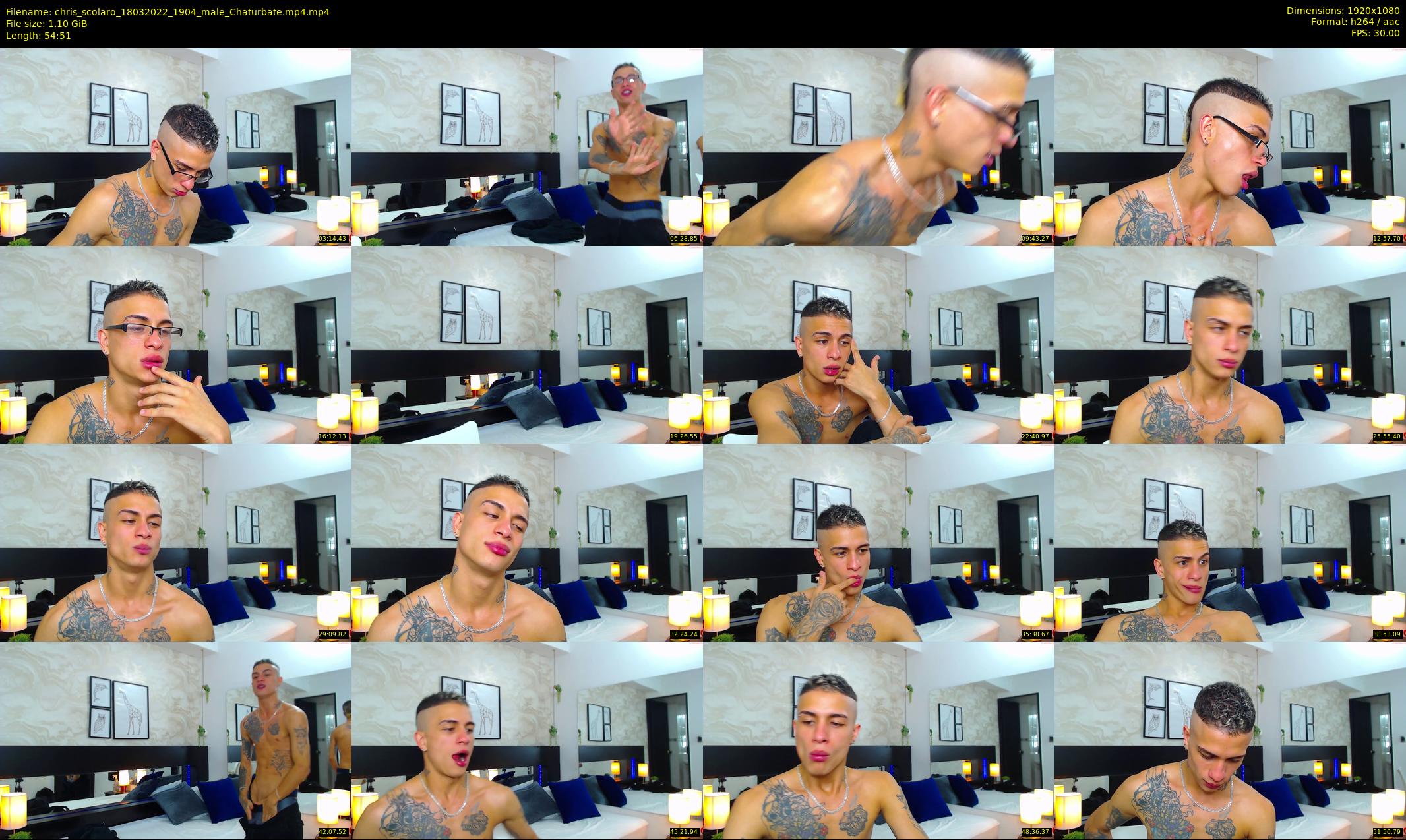 chris_scolaro — 55 minute Chaturbate male cam show recording, 1080p, Mar 18, 2022