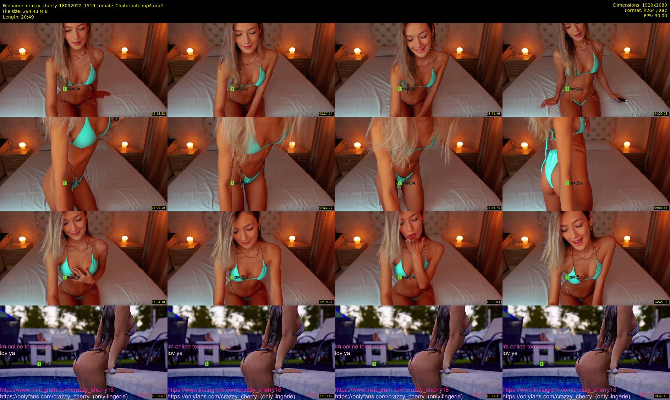 crazzy_cherry — 21 minute Chaturbate female cam show recording, 1080p, Mar 18, 2022