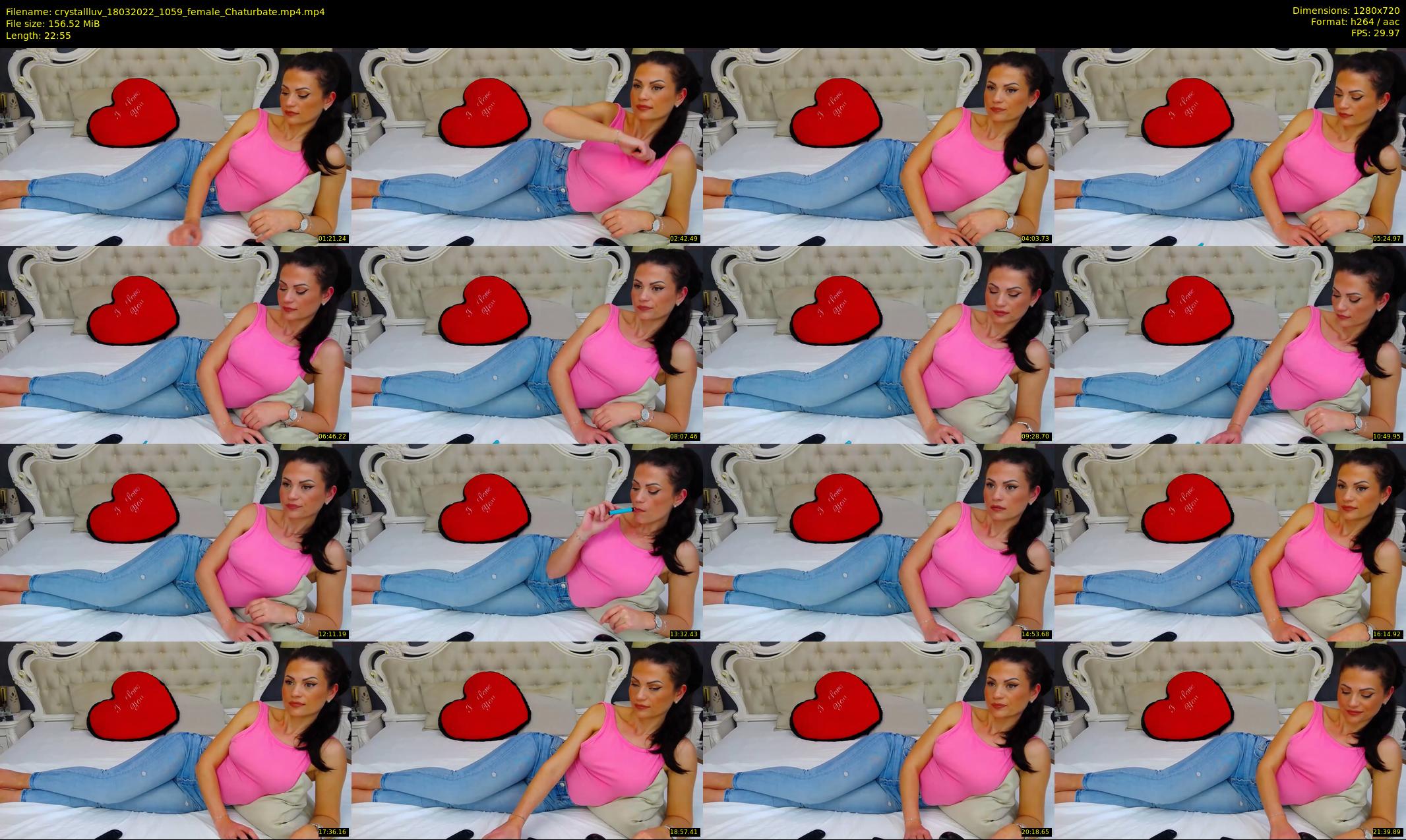 crystallluv — 23 minute Chaturbate female cam show recording, 720p, Mar 18, 2022