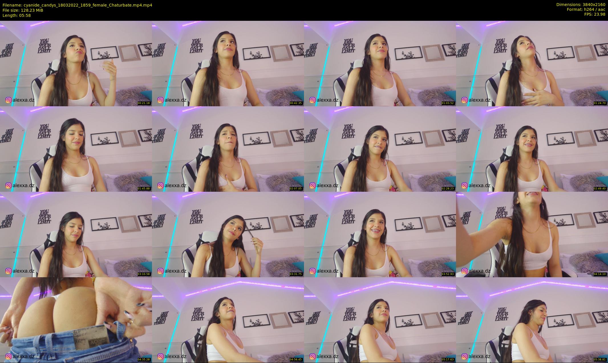 cyanide_candys — 6 minute Chaturbate female cam show recording, 4K, Mar 18, 2022