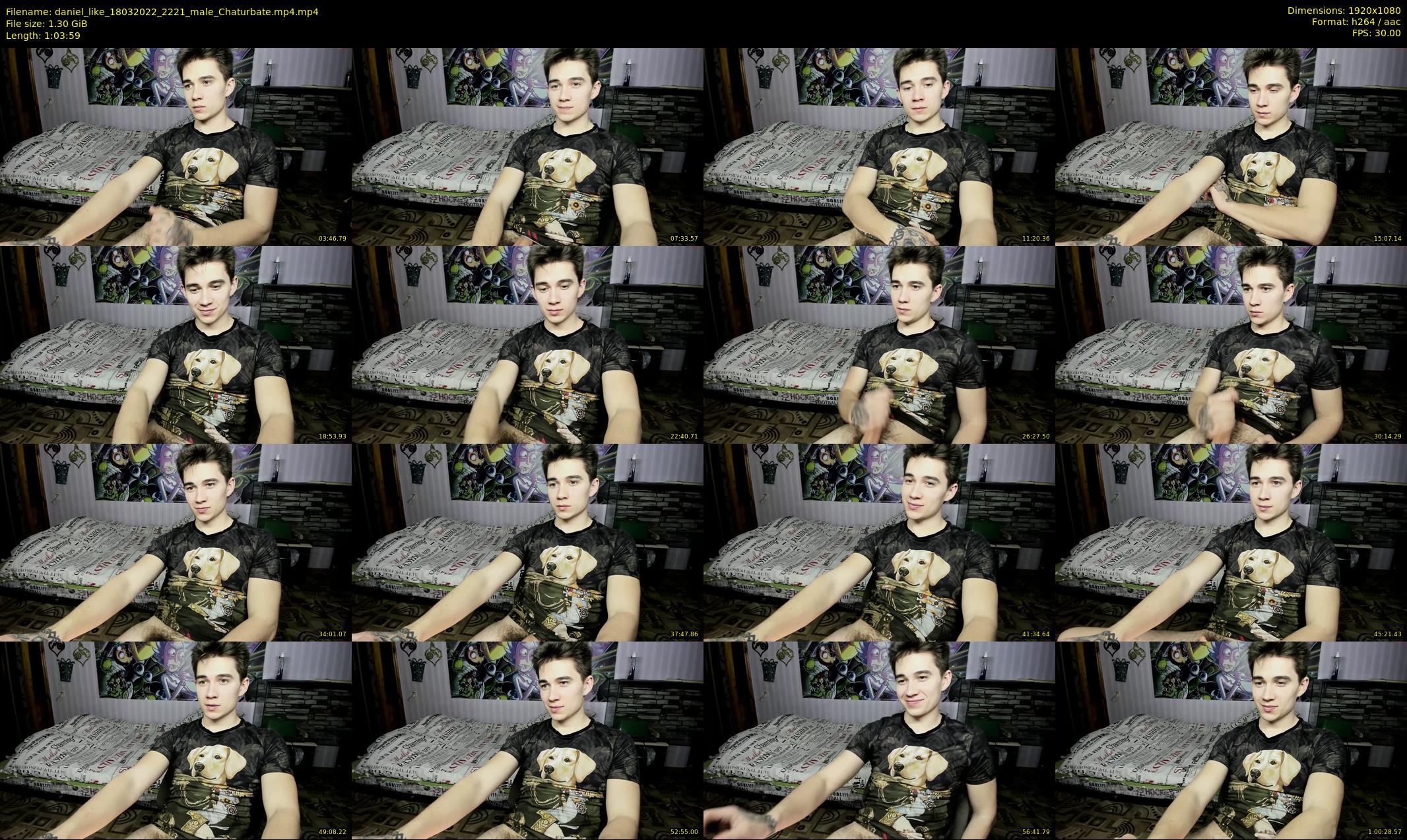 daniel_like — 64 minute Chaturbate male cam show recording, 1080p, Mar 18, 2022