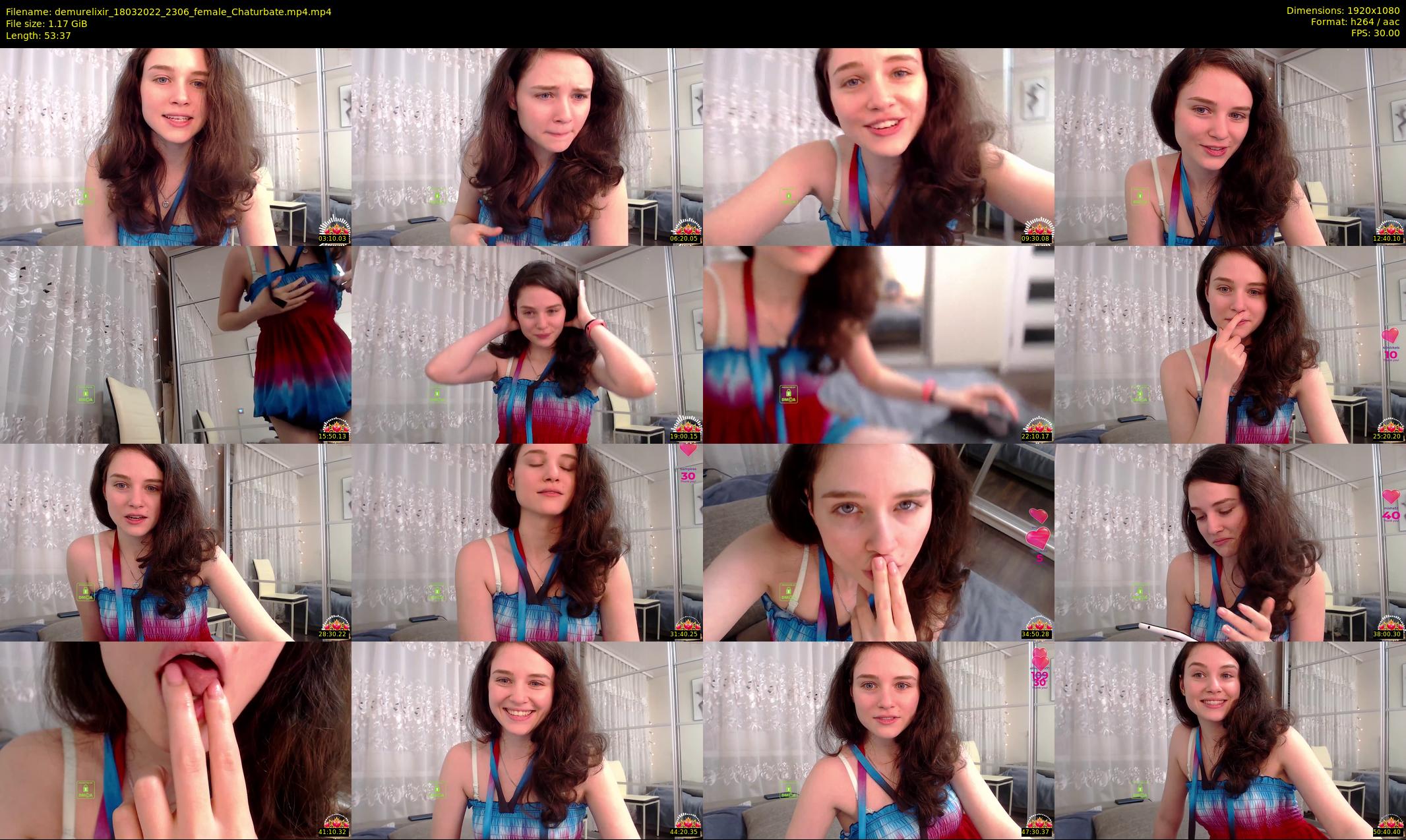 demurelixir — 54 minute Chaturbate female cam show recording, 1080p, Mar 18, 2022