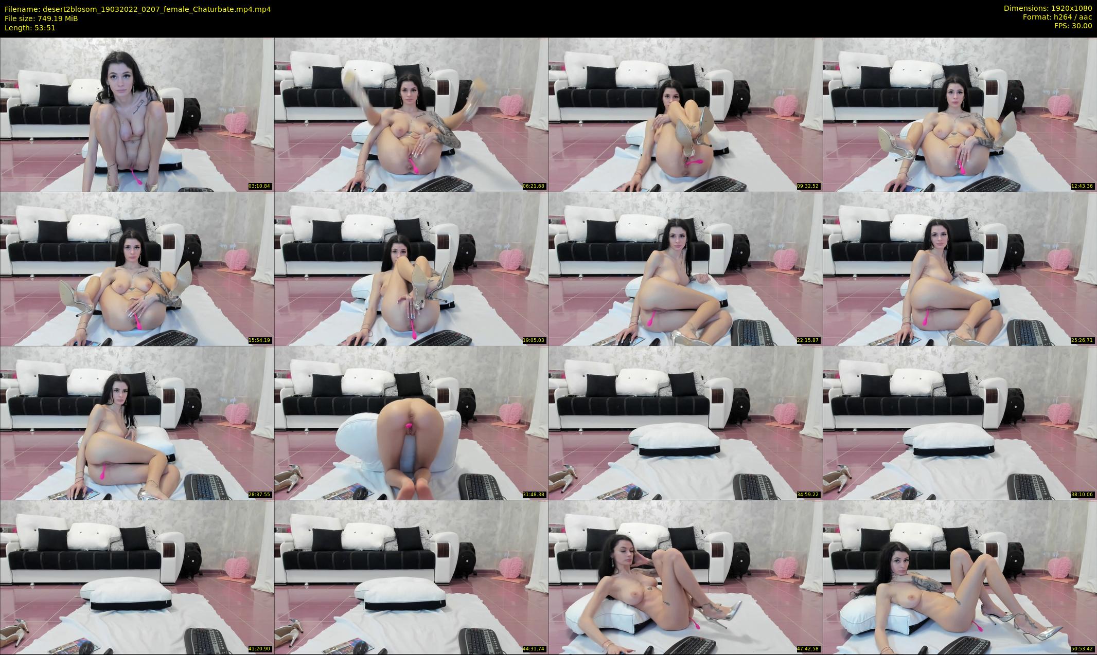 desert2blosom — 54 minute Chaturbate female cam show recording, 1080p, Mar 19, 2022