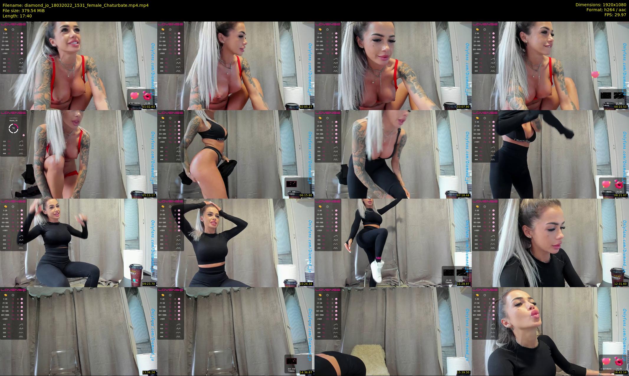 diamond_jo — 18 minute Chaturbate female cam show recording, 1080p, Mar 18, 2022