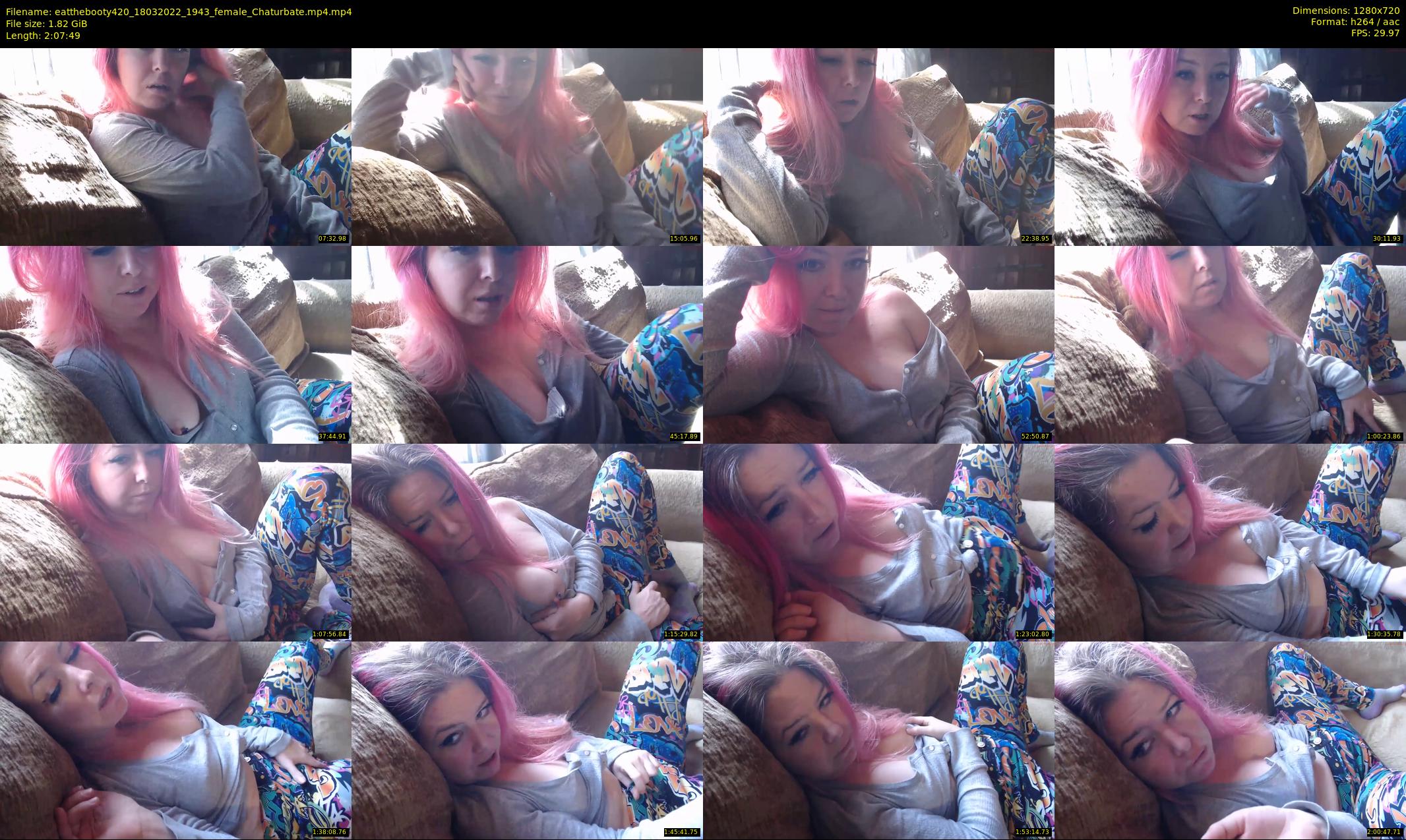 eatthebooty420 — 128 minute Chaturbate female cam show recording, 720p, Mar 18, 2022