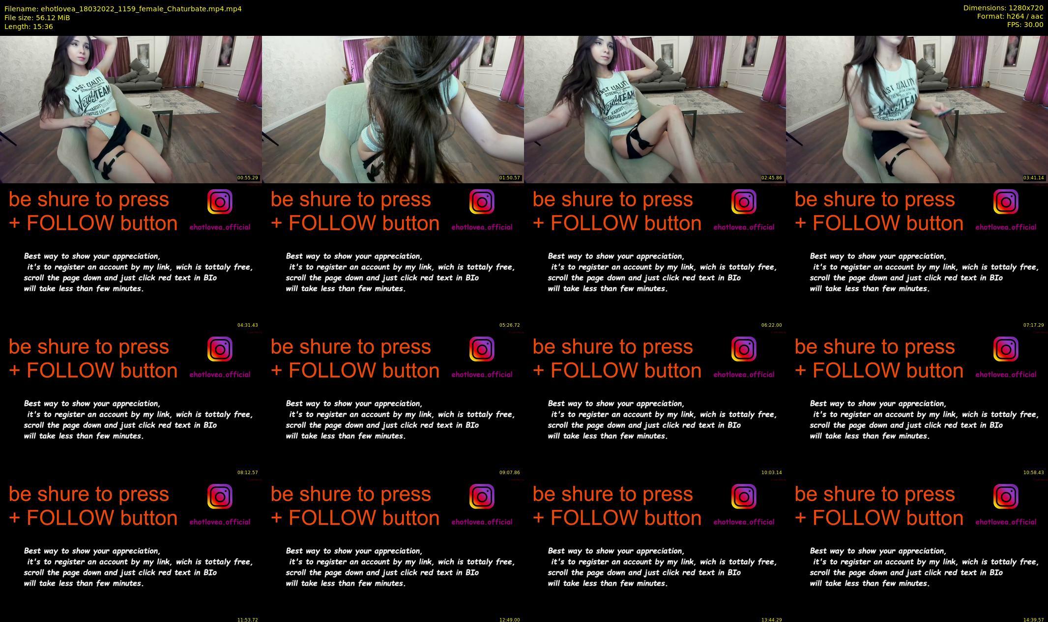 ehotlovea — 16 minute Chaturbate female cam show recording, 720p, Mar 18, 2022
