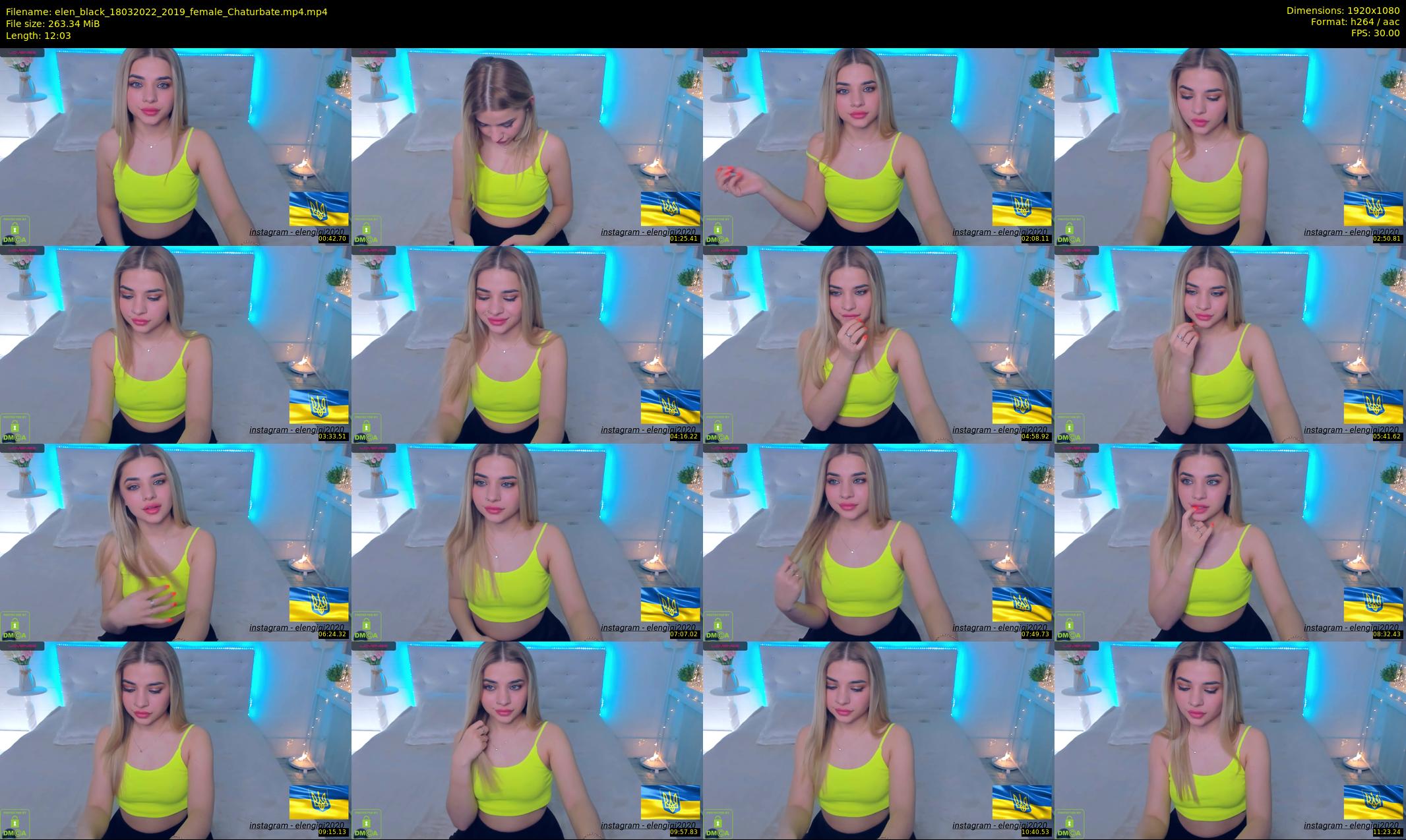 elen_black — 13 minute Chaturbate female cam show recording, 1080p, Mar 18, 2022