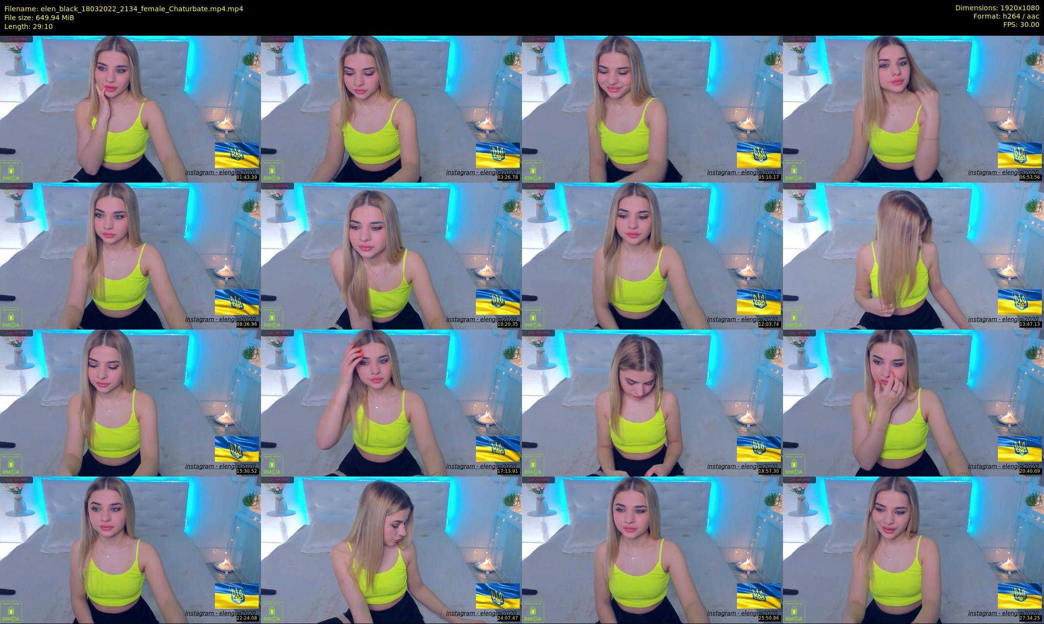 elen_black — 30 minute Chaturbate female cam show recording, 1080p, Mar 18, 2022