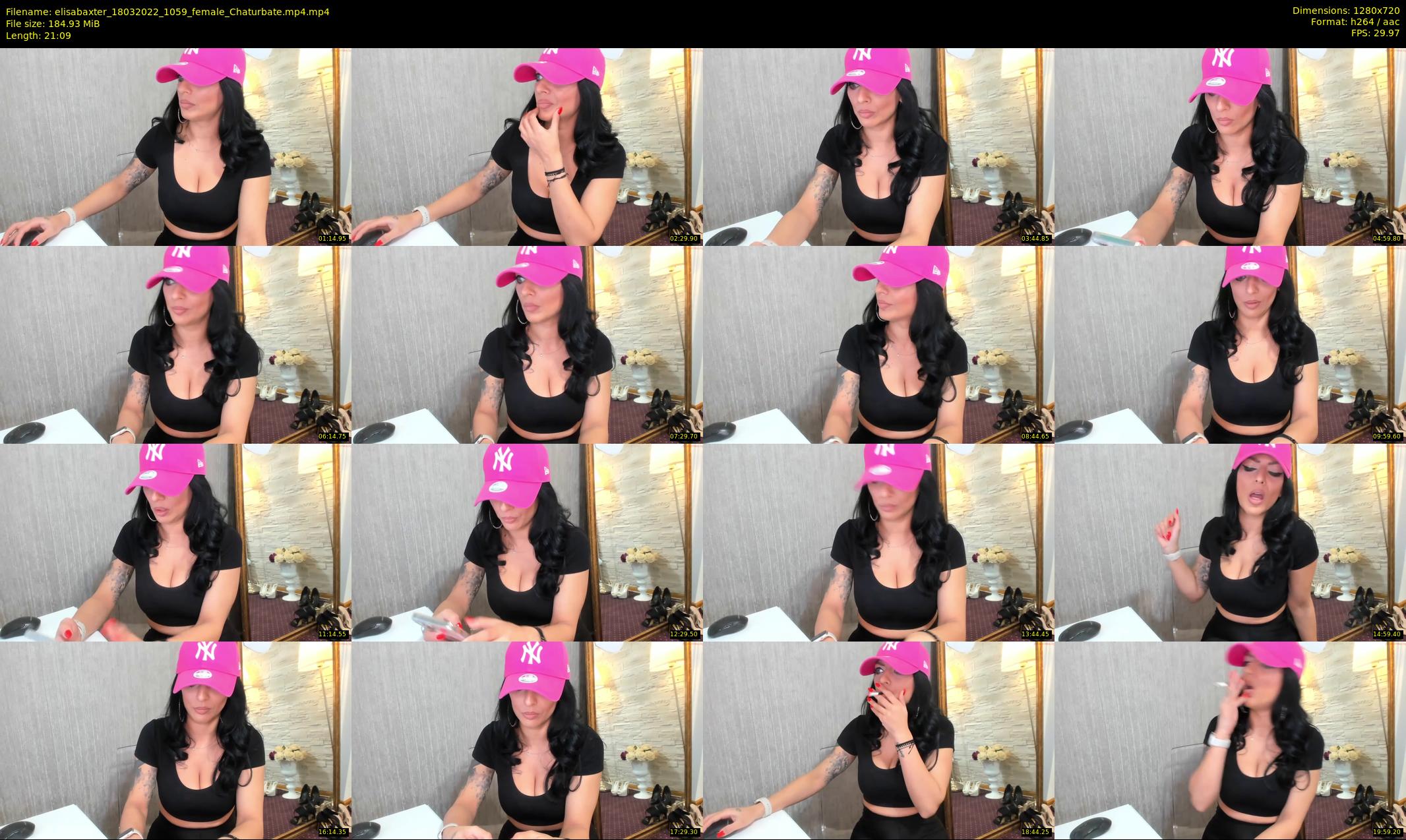 elisabaxter — 22 minute Chaturbate female cam show recording, 720p, Mar 18, 2022