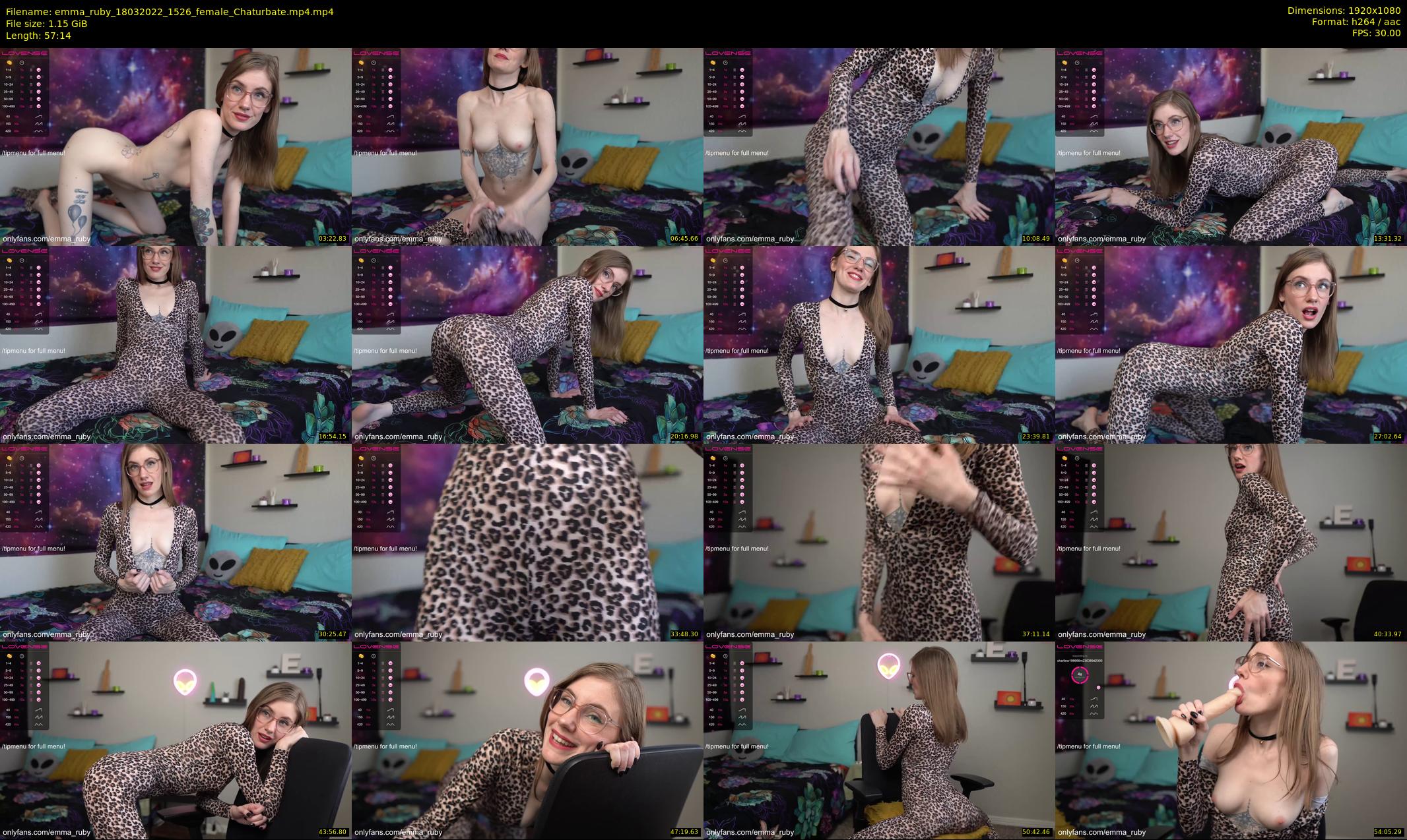 emma_ruby — 58 minute Chaturbate female cam show recording, 1080p, Mar 18, 2022