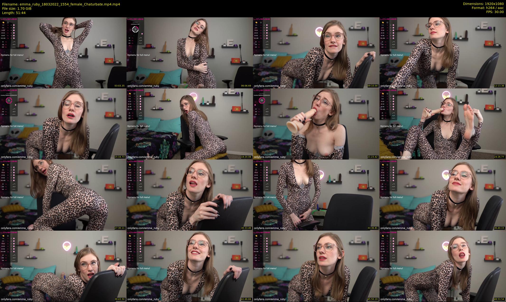 emma_ruby — 52 minute Chaturbate female cam show recording, 1080p, Mar 18, 2022