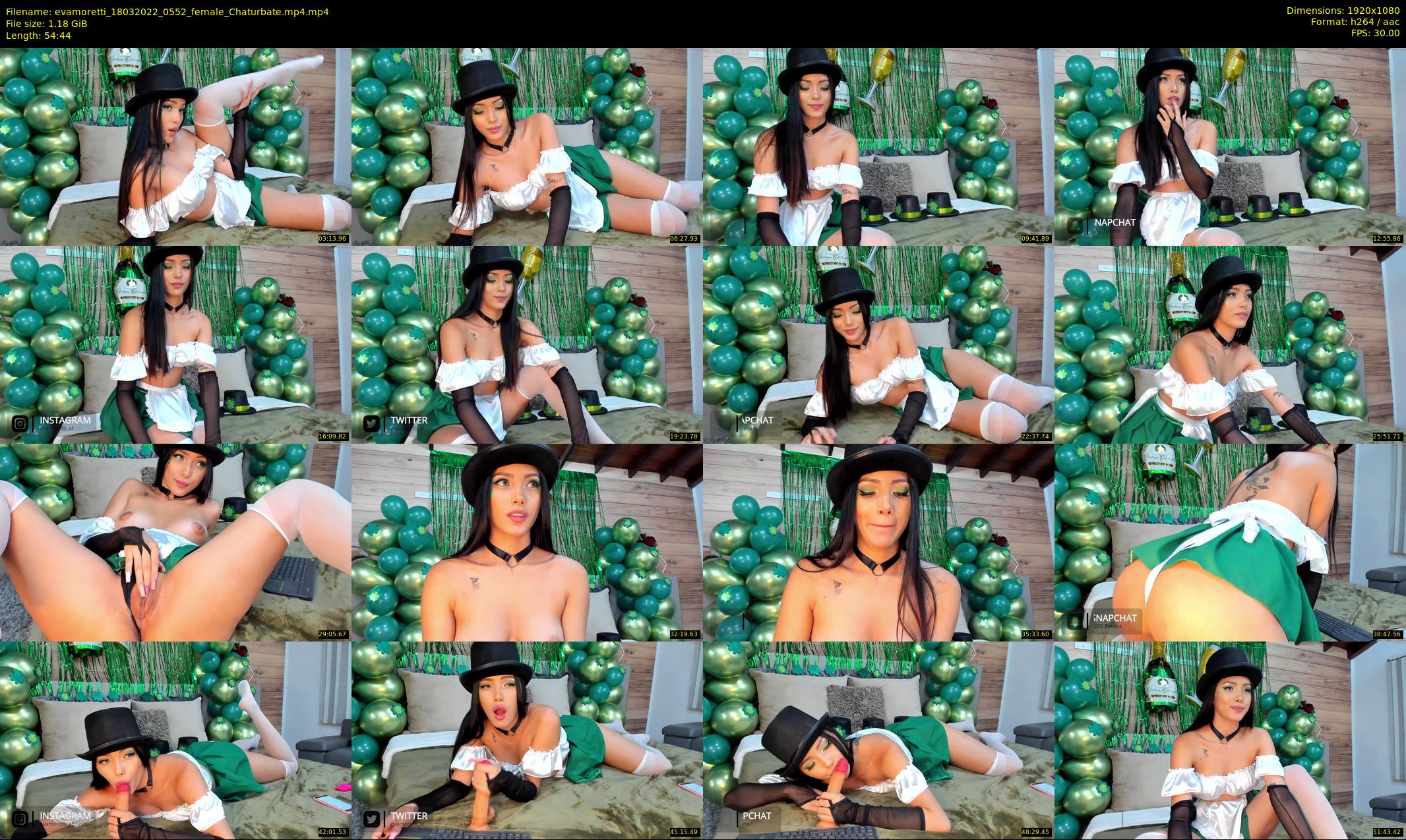 evamoretti — 55 minute Chaturbate female cam show recording, 1080p, Mar 18, 2022