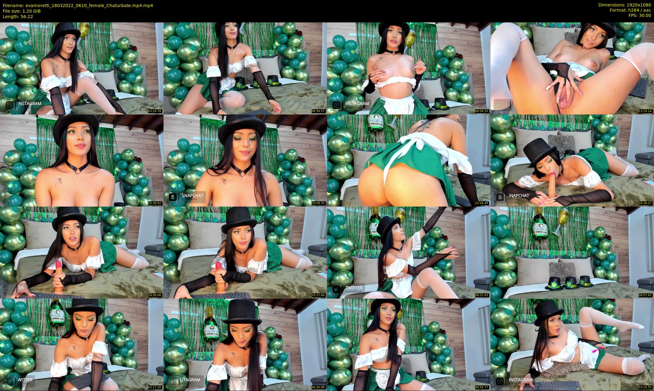 evamoretti — 57 minute Chaturbate female cam show recording, 1080p, Mar 18, 2022