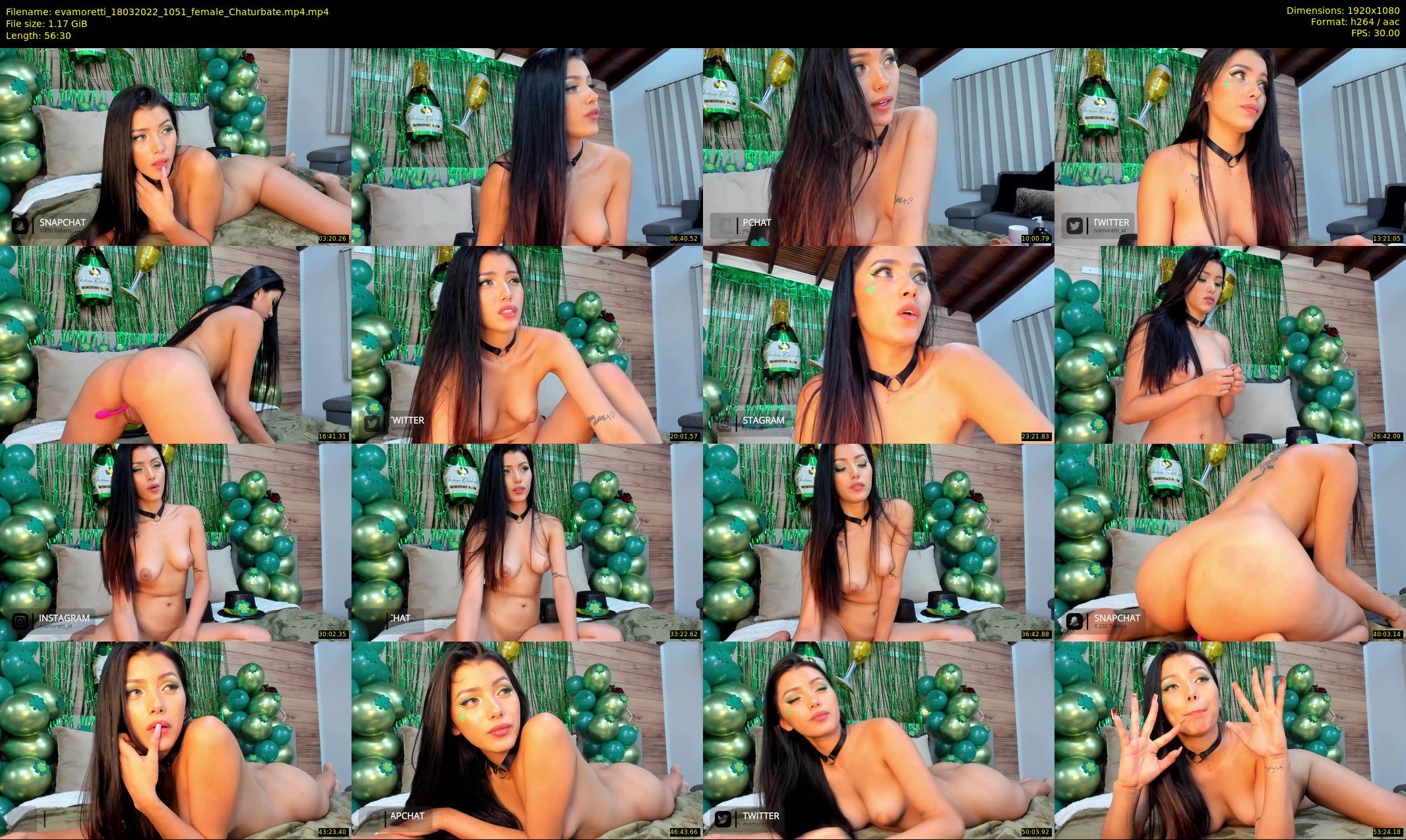 evamoretti — 57 minute Chaturbate female cam show recording, 1080p, Mar 18, 2022