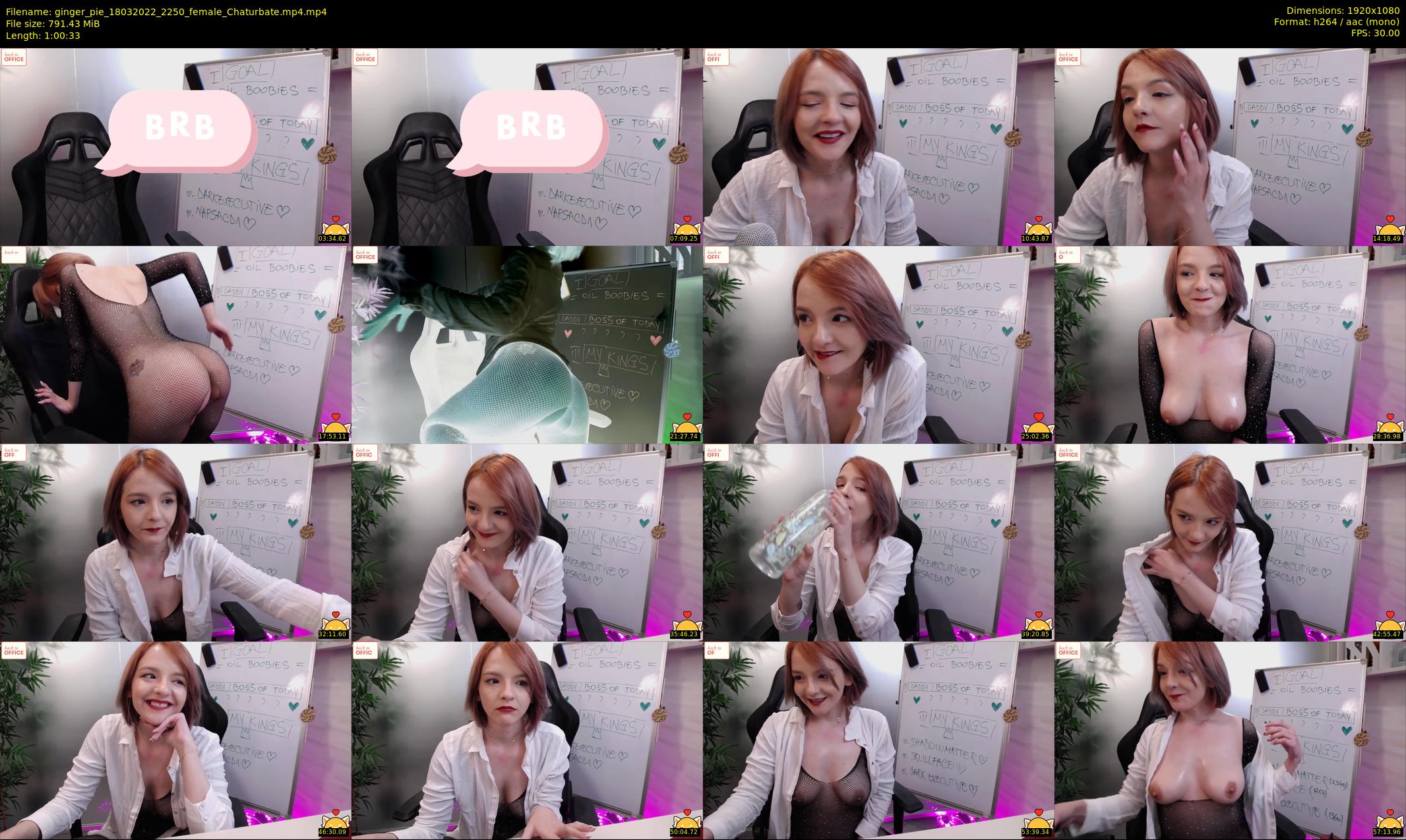 ginger_pie — 61 minute Chaturbate female cam show recording, 1080p, Mar 18, 2022
