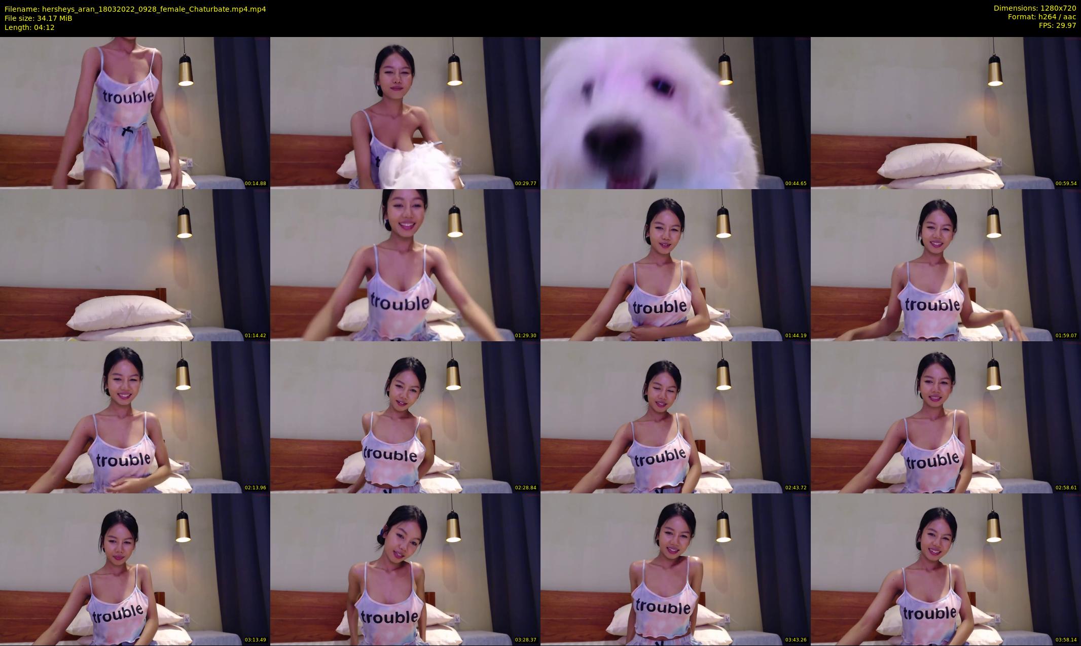 hersheys_aran — 5 minute Chaturbate female cam show recording, 720p, Mar 18, 2022