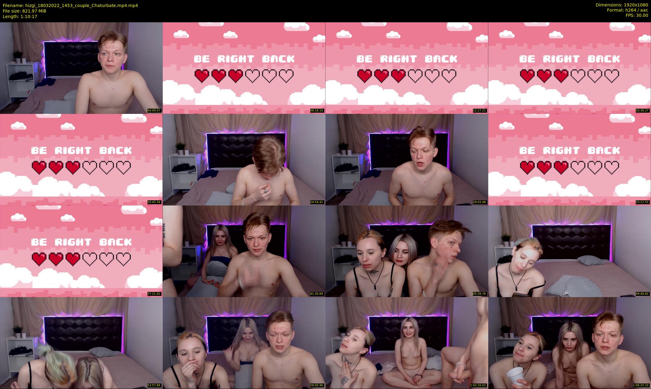 hizgi — 71 minute Chaturbate couple cam show recording, 1080p, Mar 18, 2022