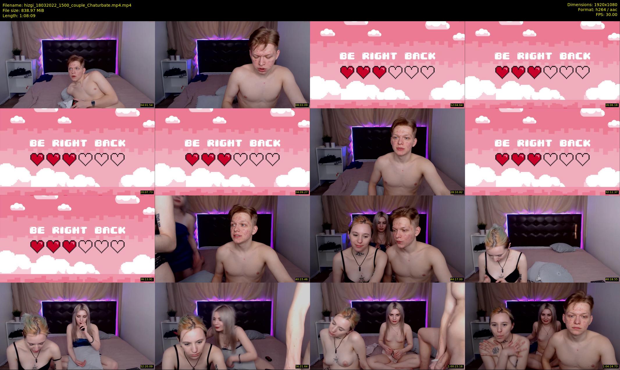 hizgi — 69 minute Chaturbate couple cam show recording, 1080p, Mar 18, 2022