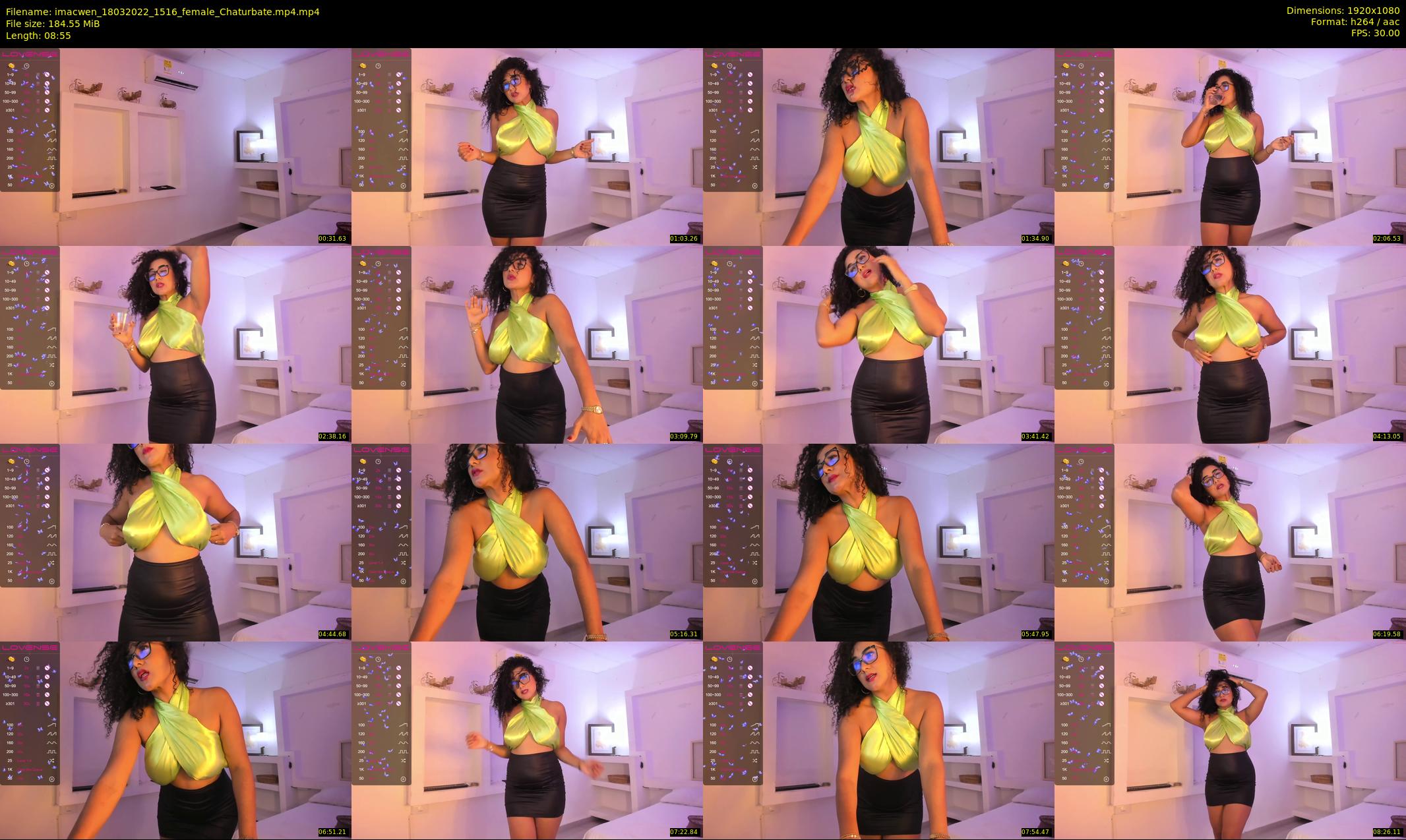 imacwen — 9 minute Chaturbate female cam show recording, 1080p, Mar 18, 2022