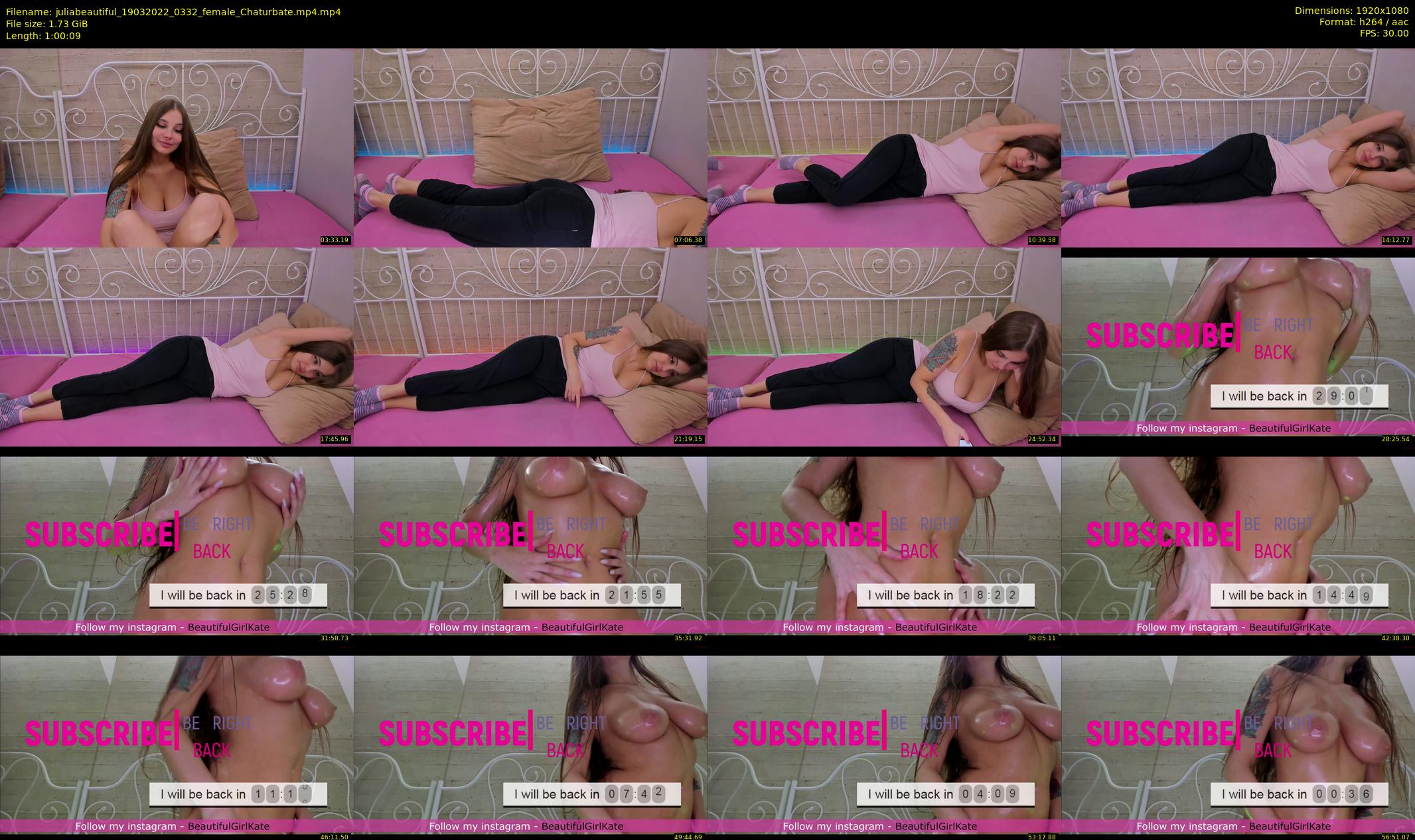 juliabeautiful — 61 minute Chaturbate female cam show recording, 1080p, Mar 19, 2022