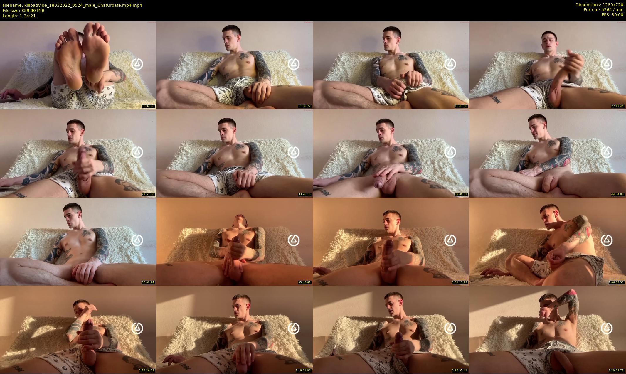 killbadvibe — 95 minute Chaturbate male cam show recording, 720p, Mar 18, 2022
