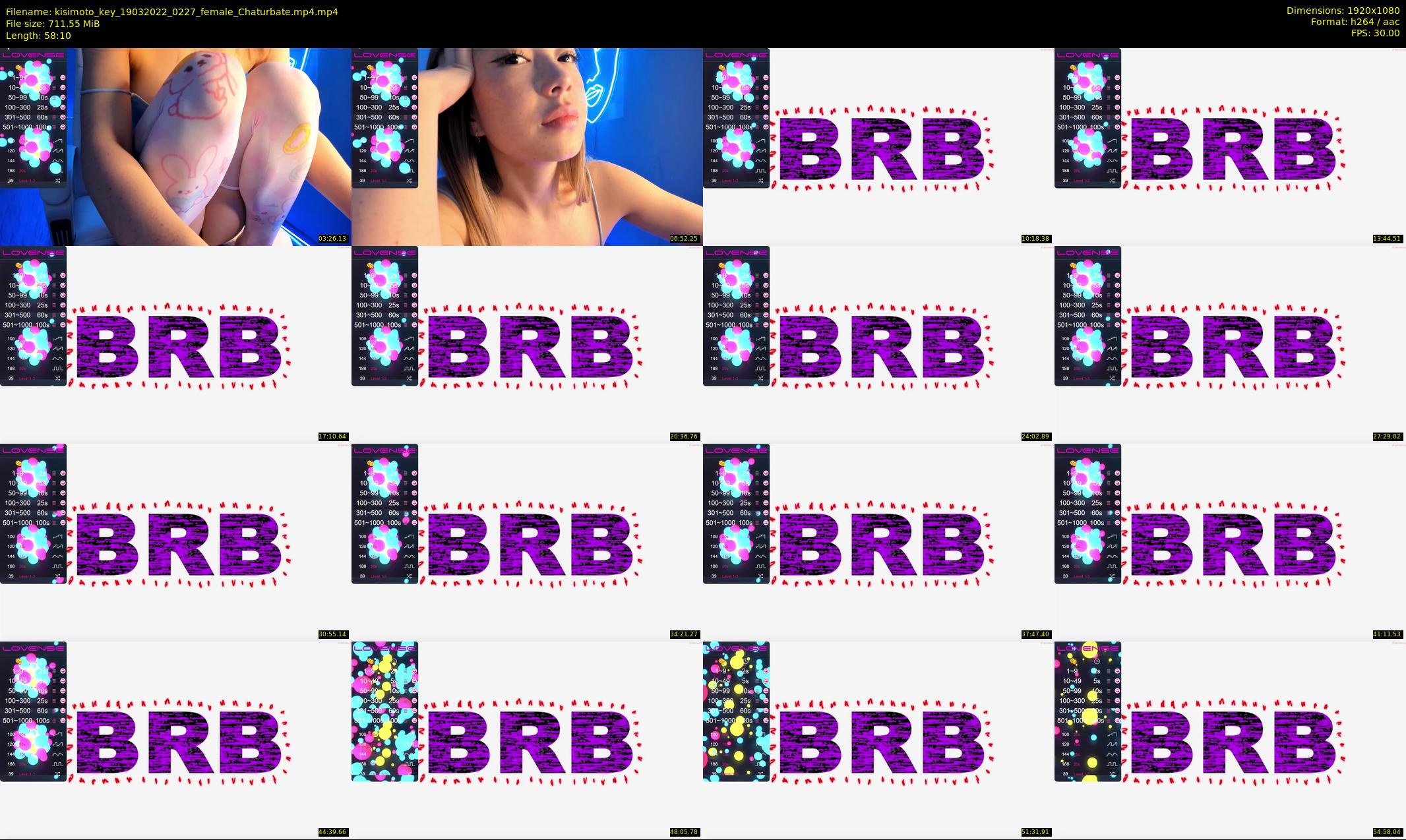 kisimoto_key — 59 minute Chaturbate female cam show recording, 1080p, Mar 19, 2022