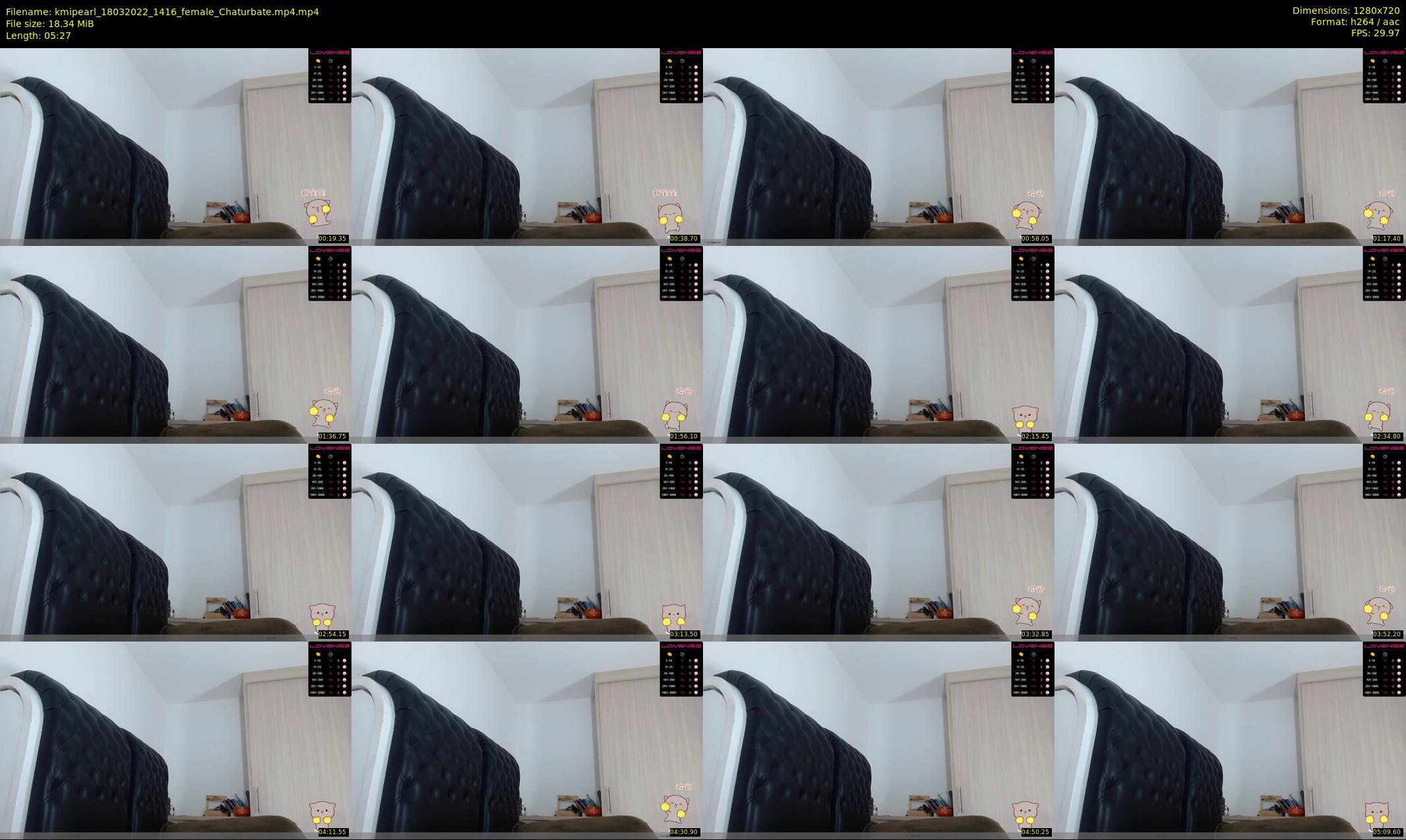kmipearl — 6 minute Chaturbate female cam show recording, 720p, Mar 18, 2022