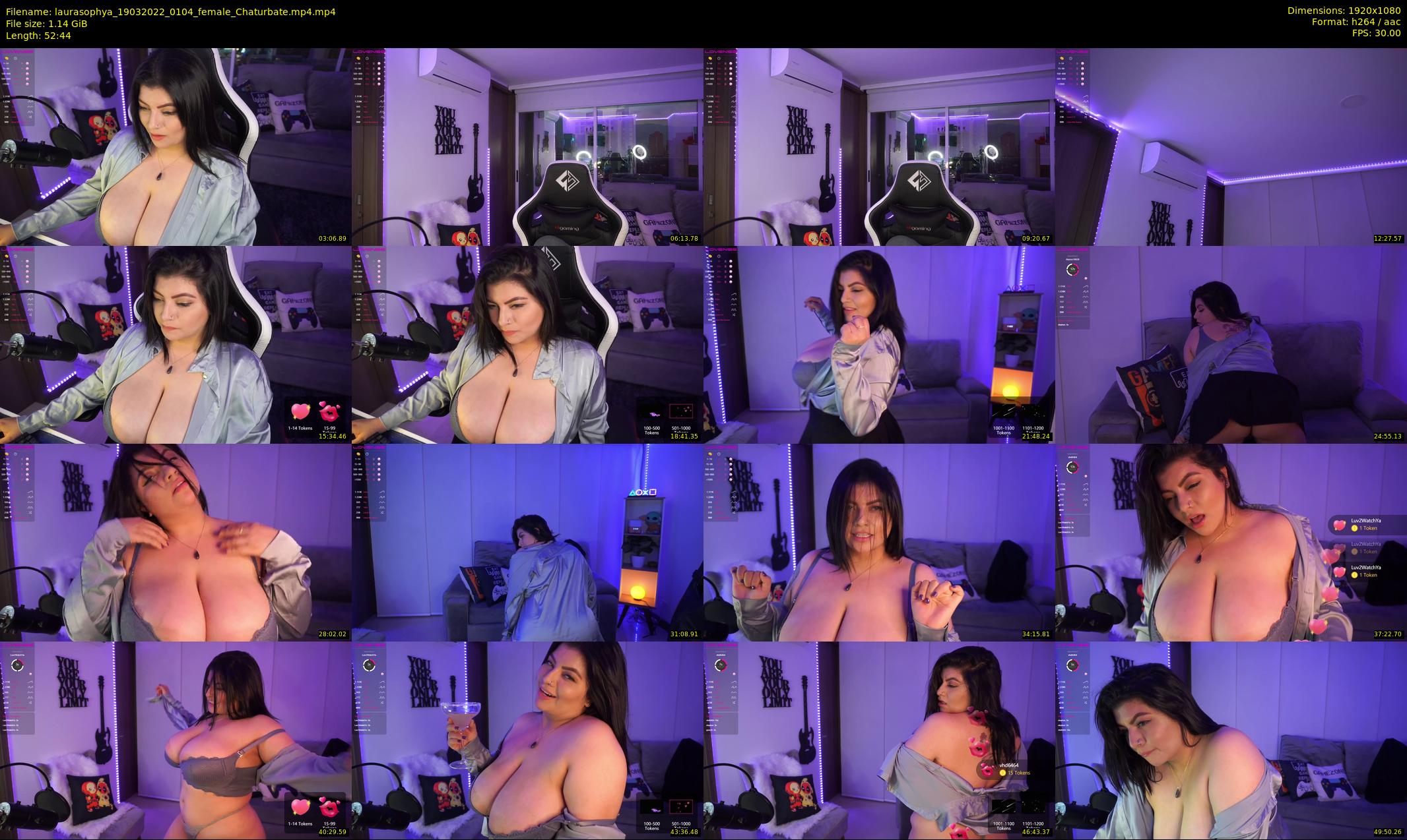 laurasophya — 53 minute Chaturbate female cam show recording, 1080p, Mar 19, 2022